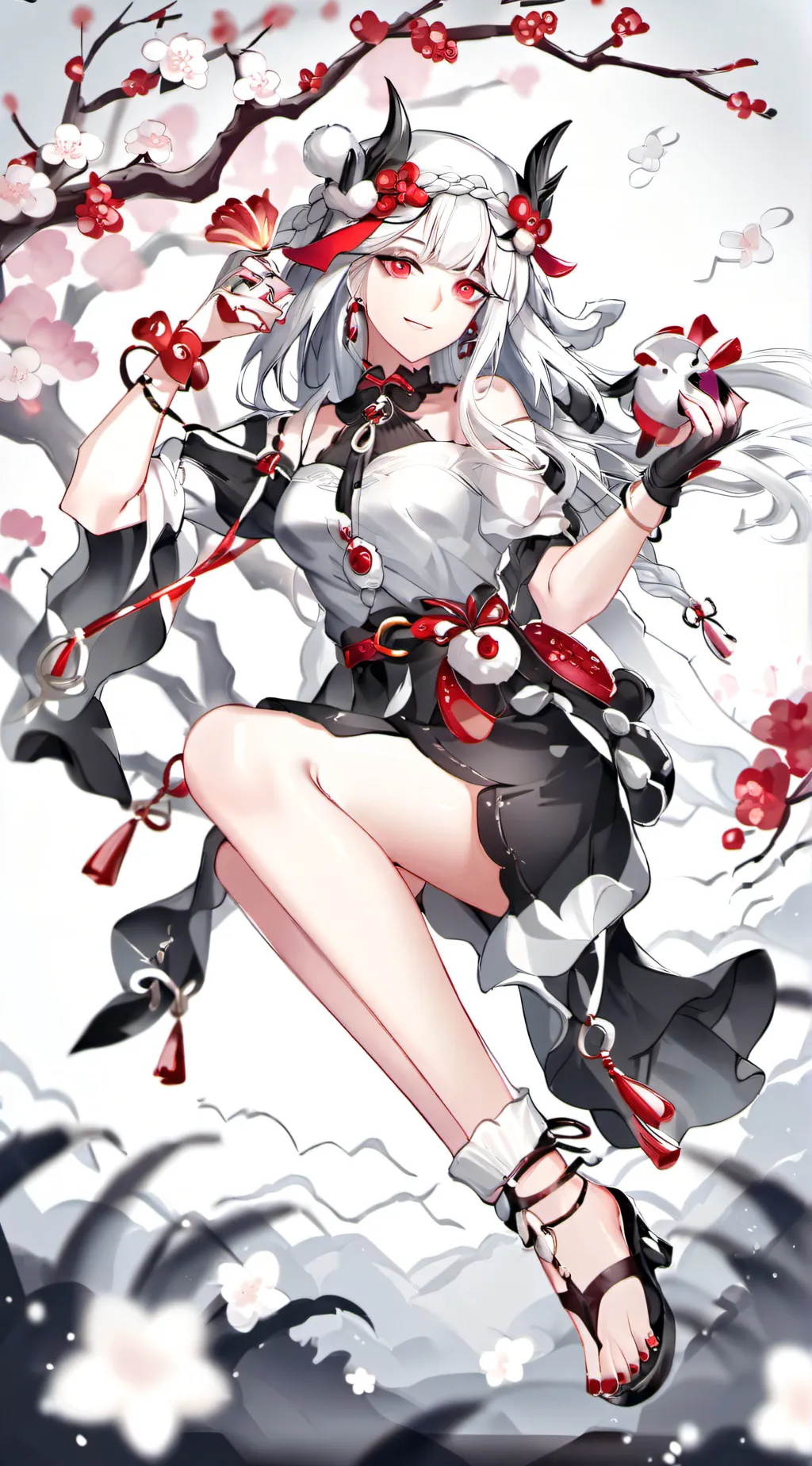 ai character: aurora background