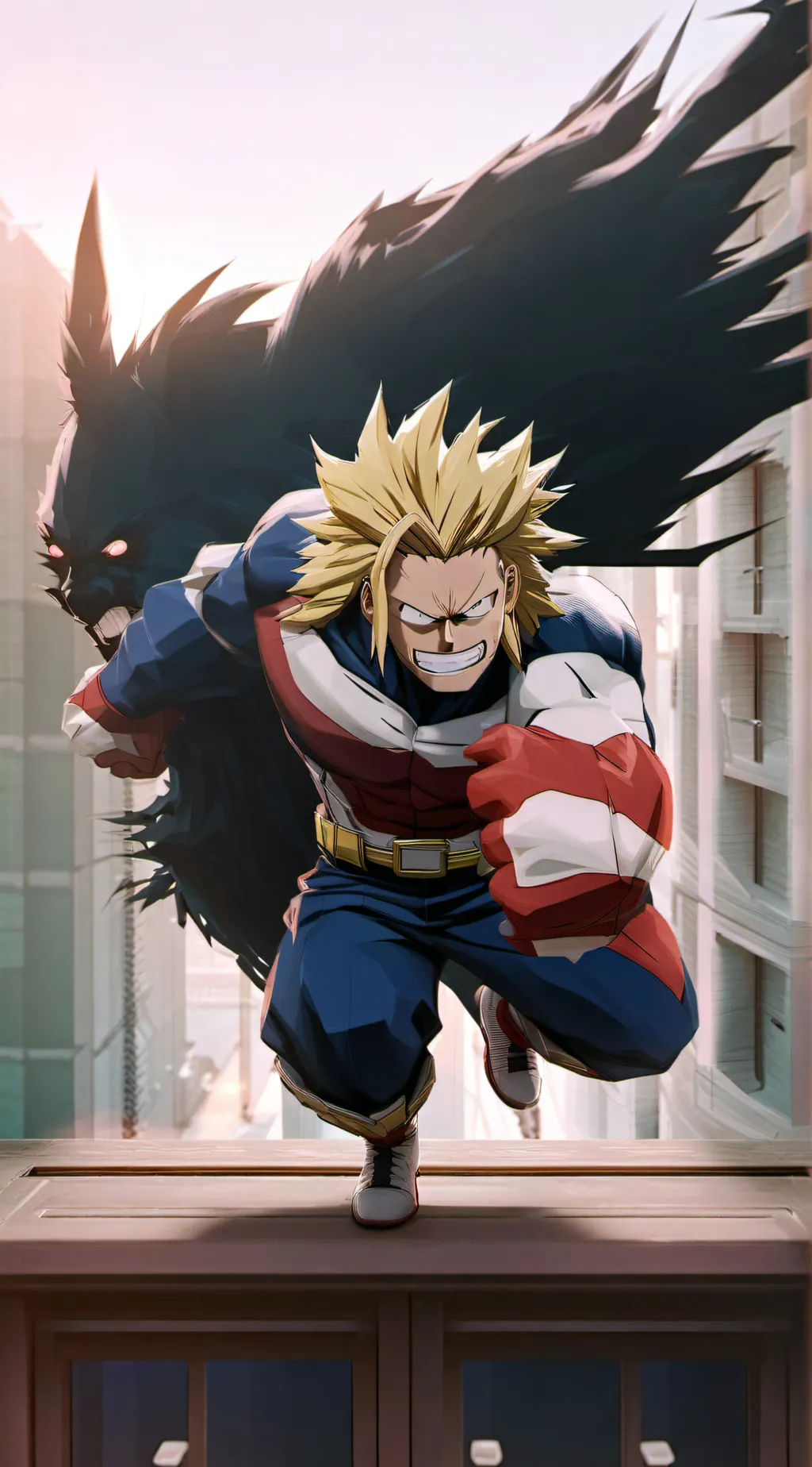 ai character: All might  background