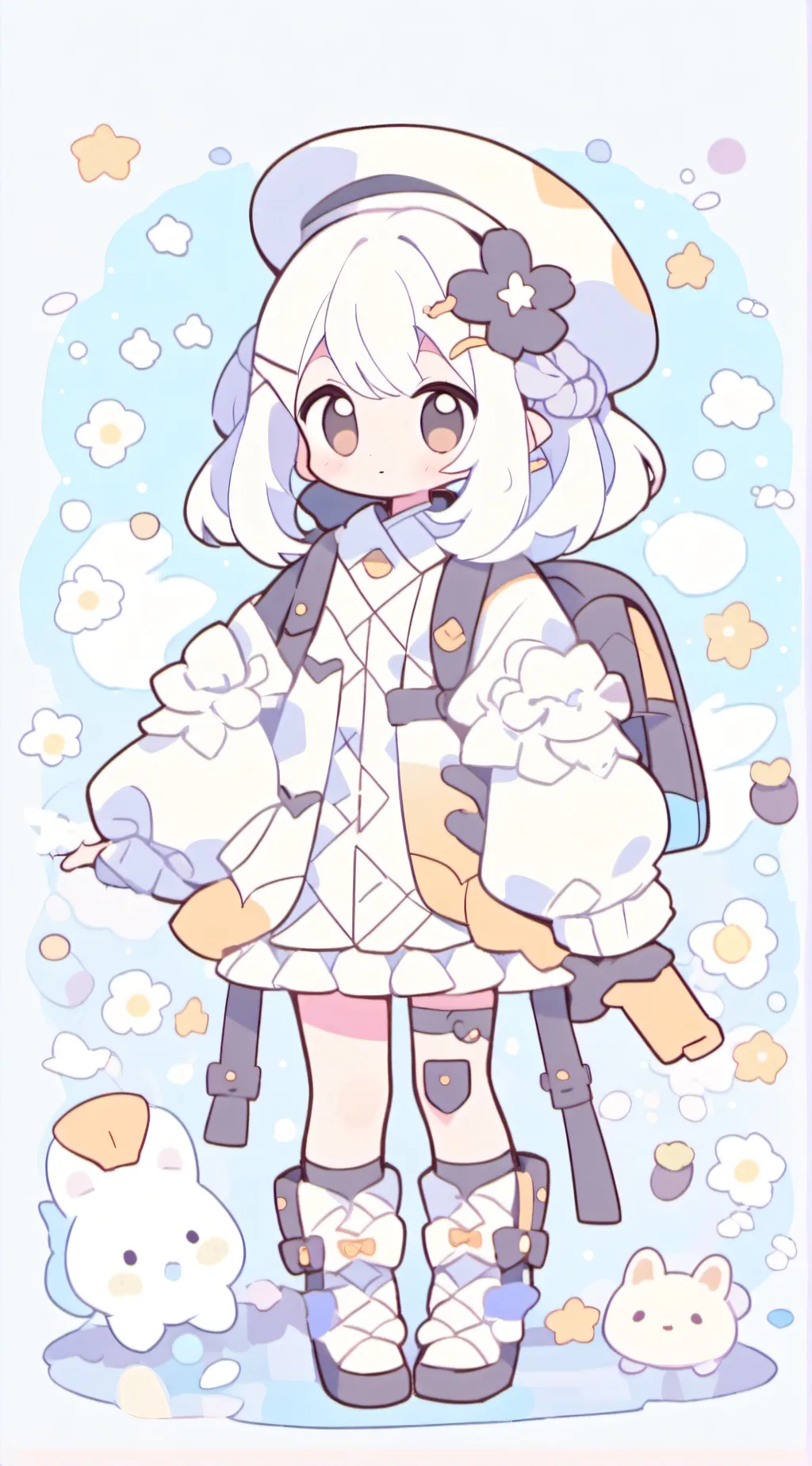 ai character: Cinnamon roll background