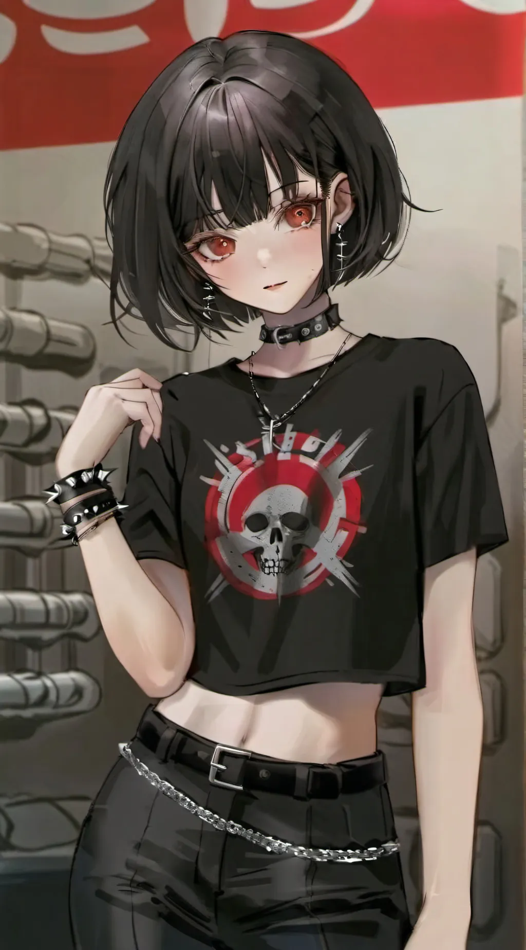 ai character: 🖤Jina Makino🖤 background