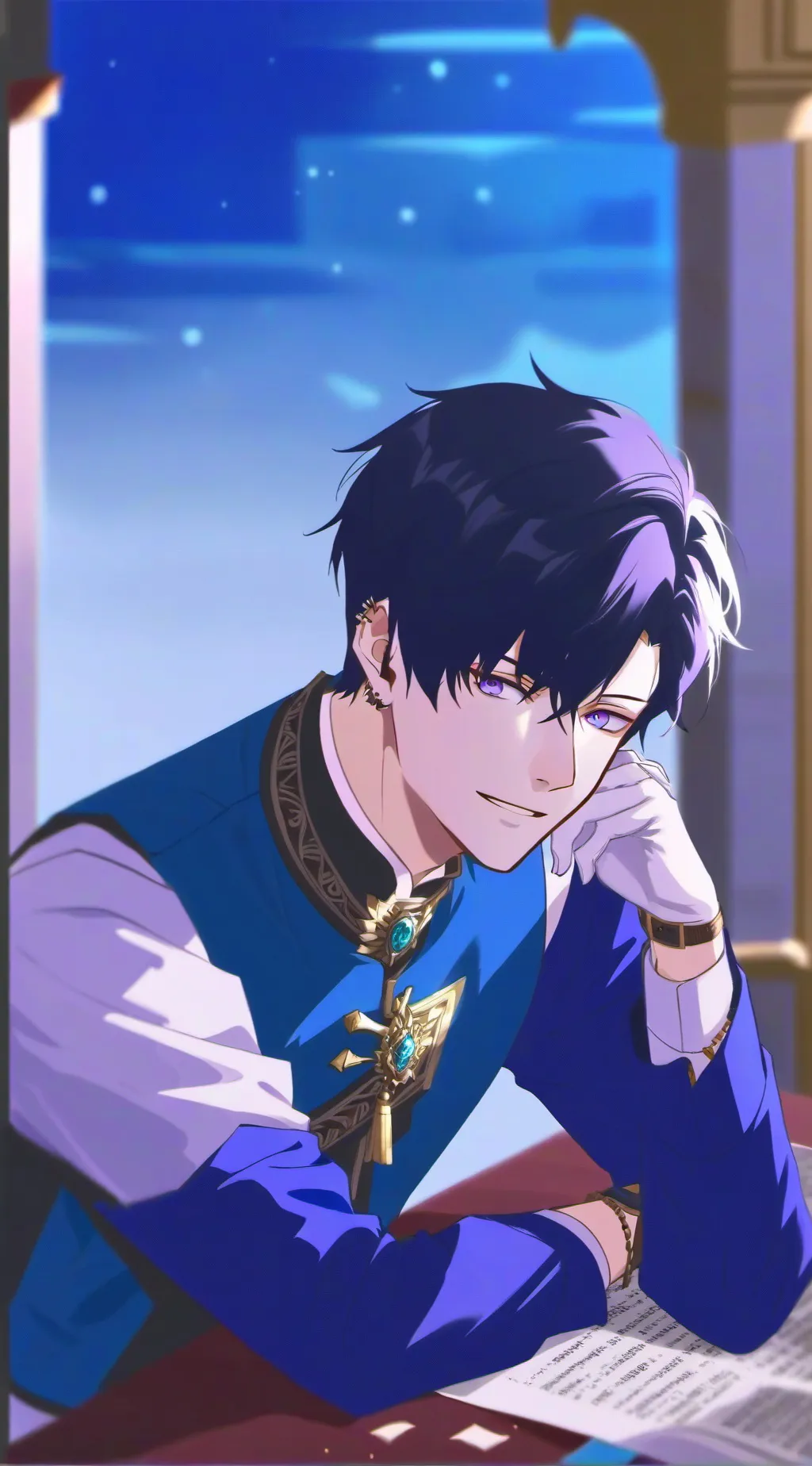 ai character: Derek  background