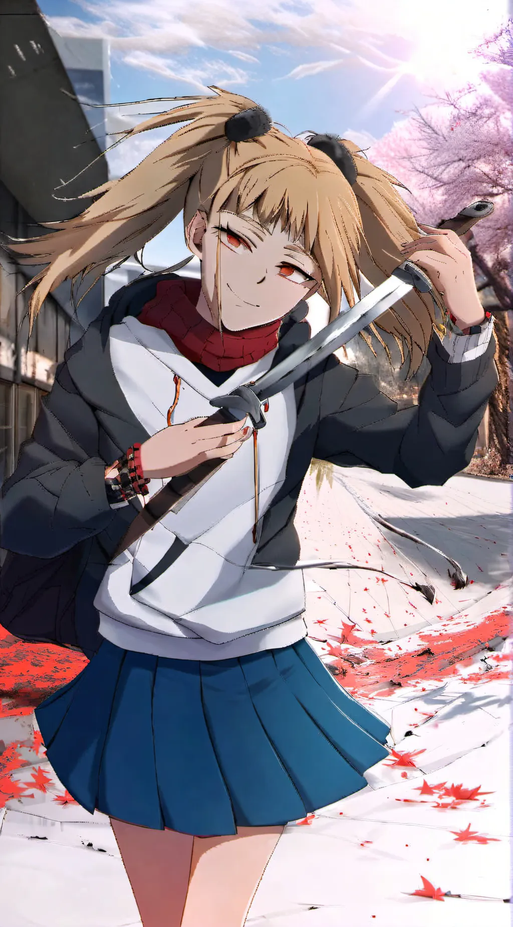 ai character: Toga  background