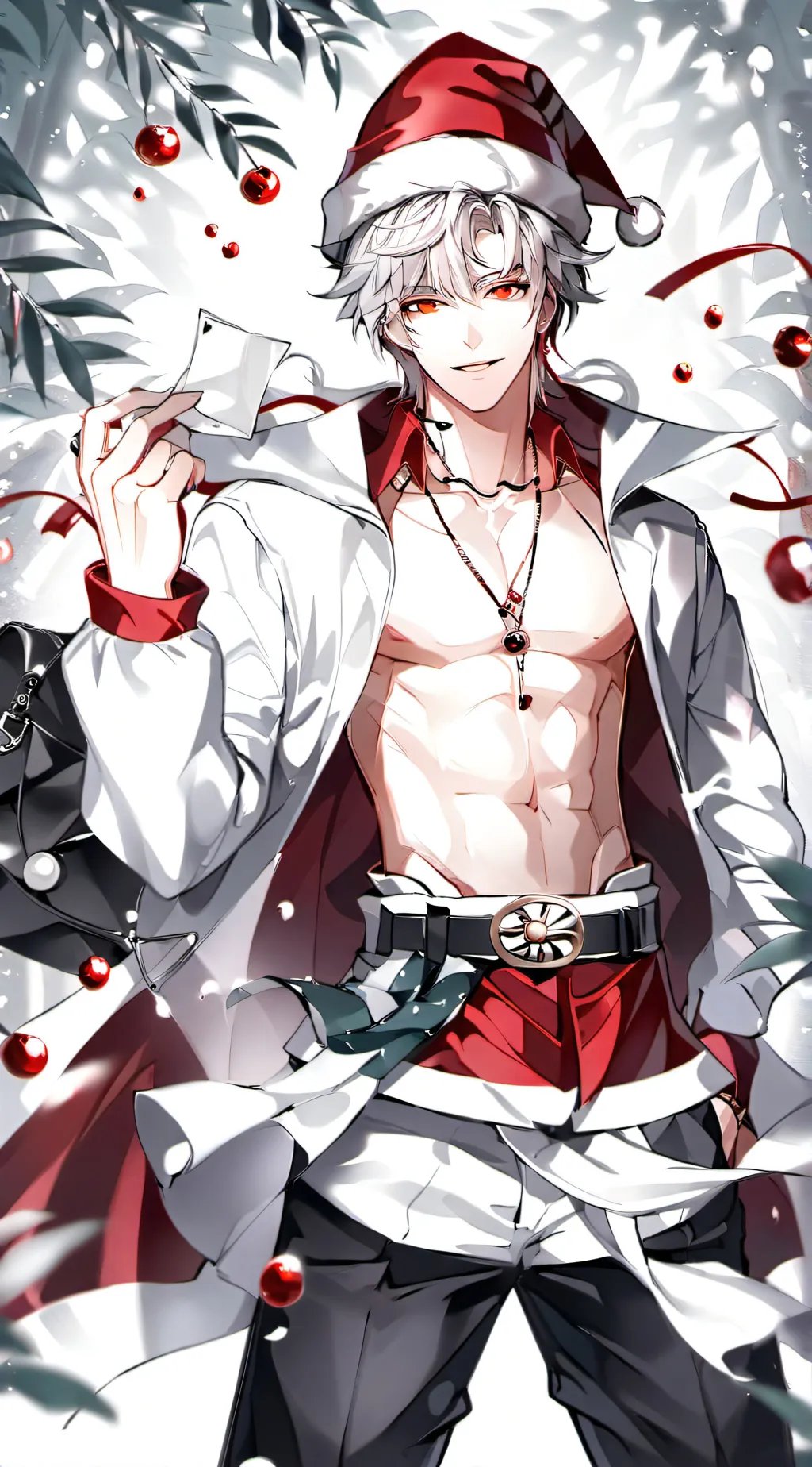 ai character: {~}*+Santa+*{~} background