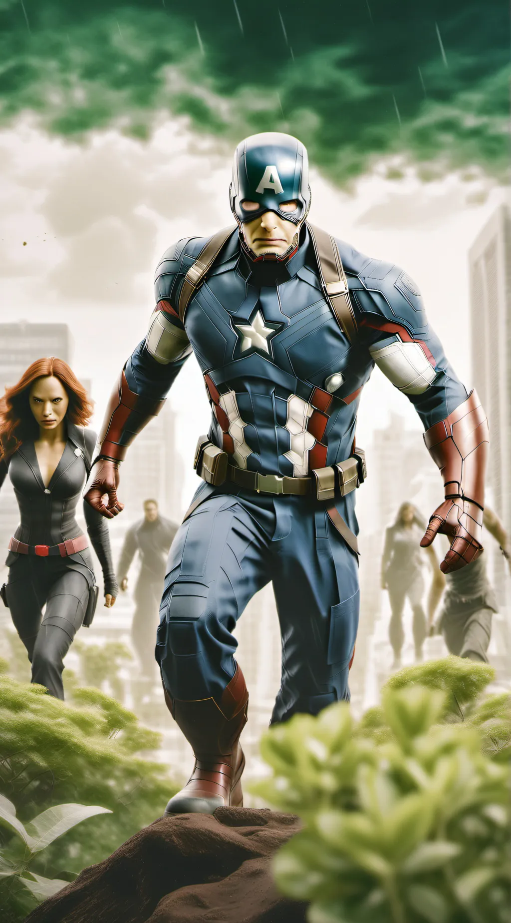 ai character: The Avengers background