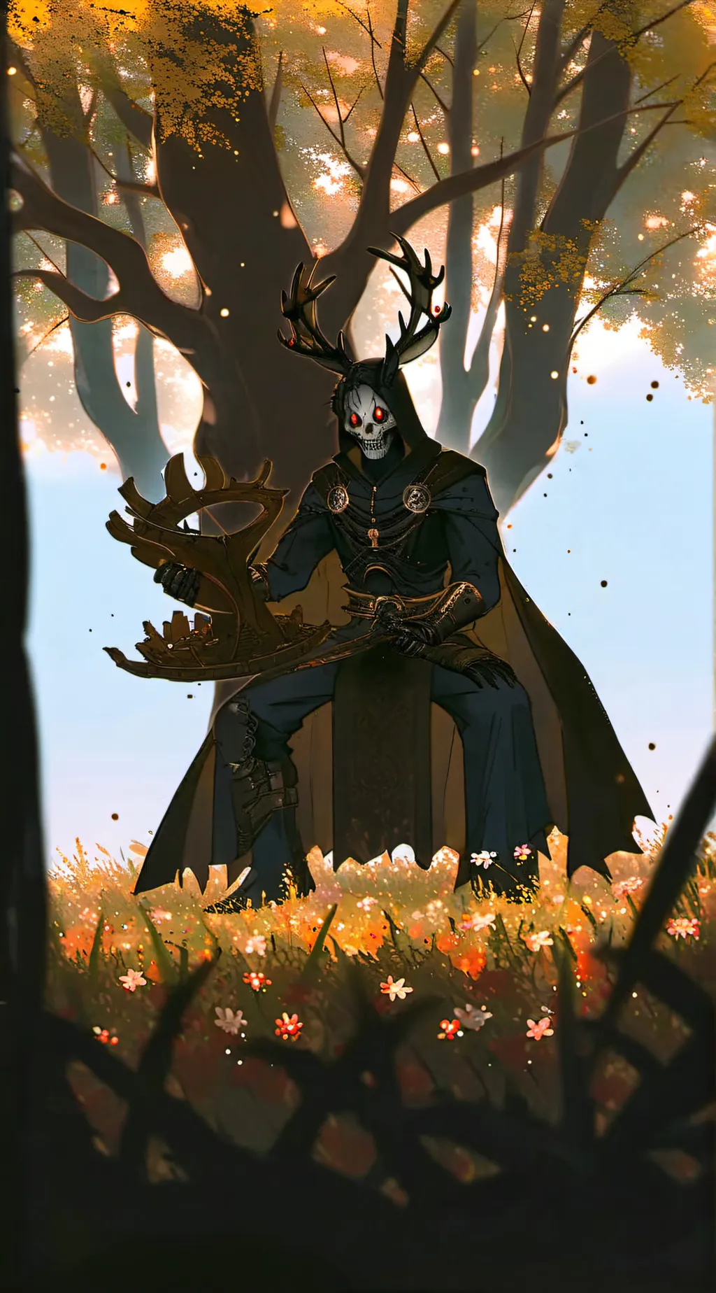 ai character: Spring trap background