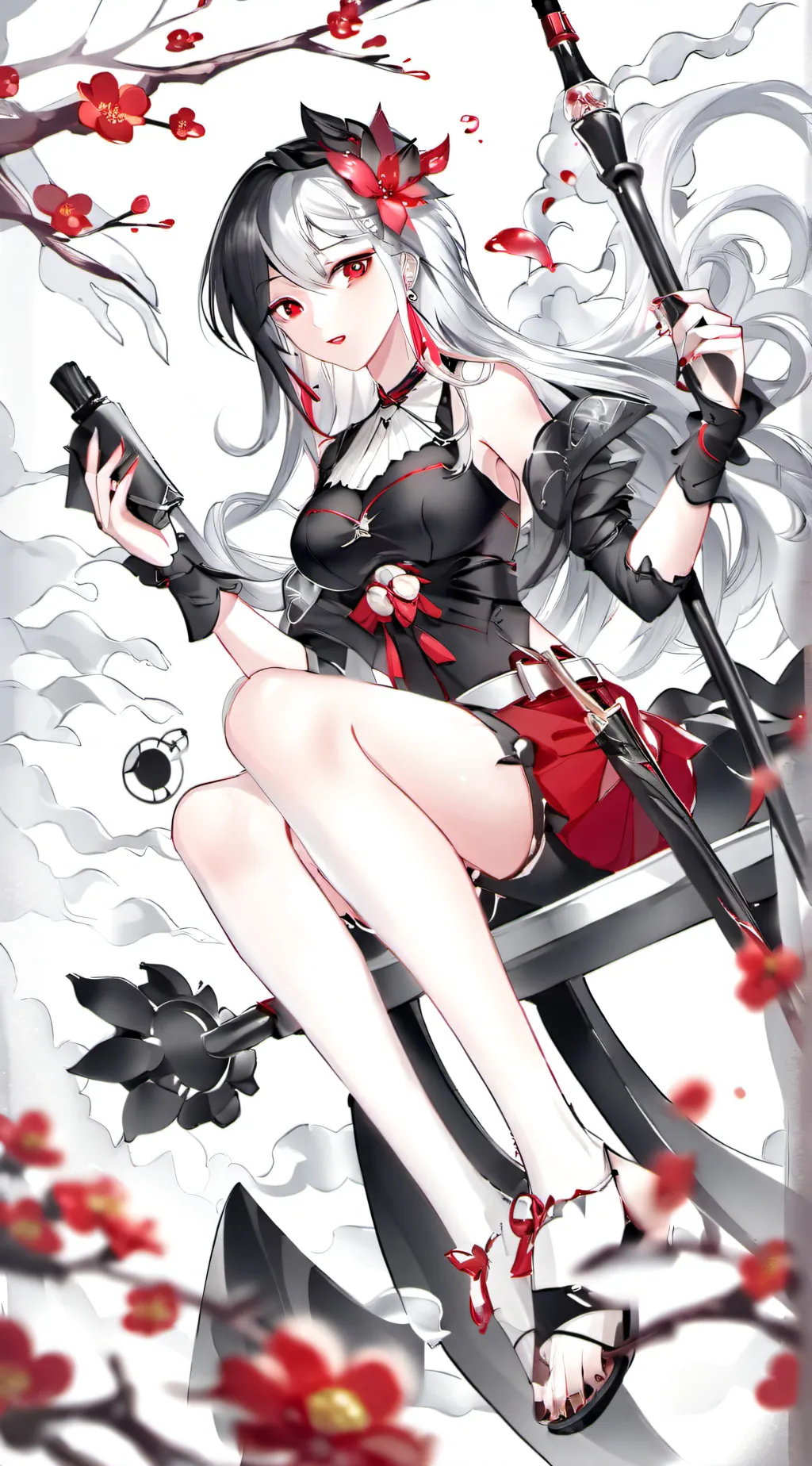 ai character: 🤍🖤Kanao background