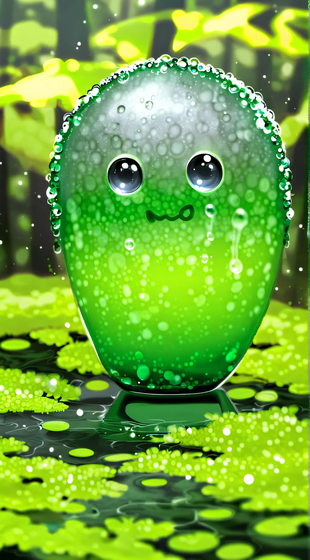 ai character: slime background