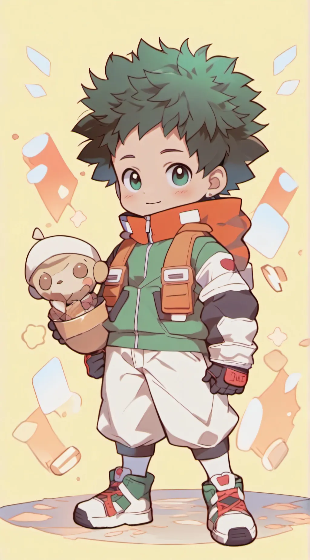 ai character: Deku background
