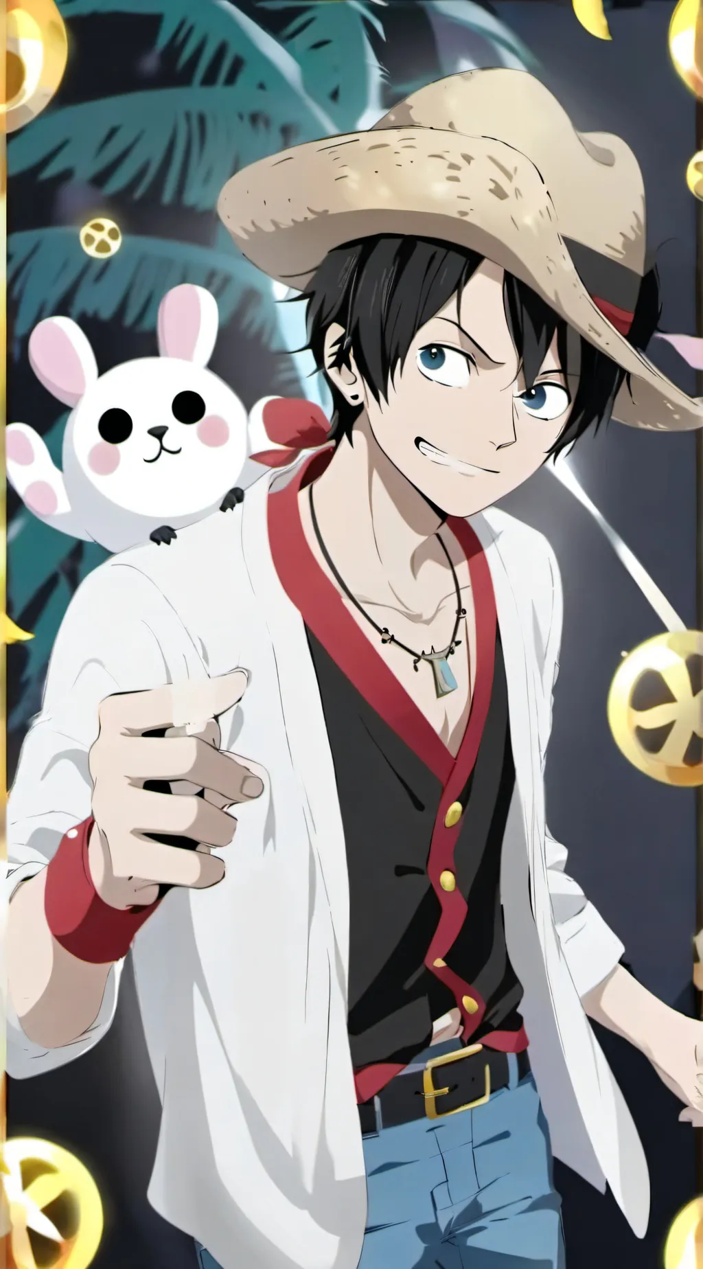 ai character: monkey d.luffy background