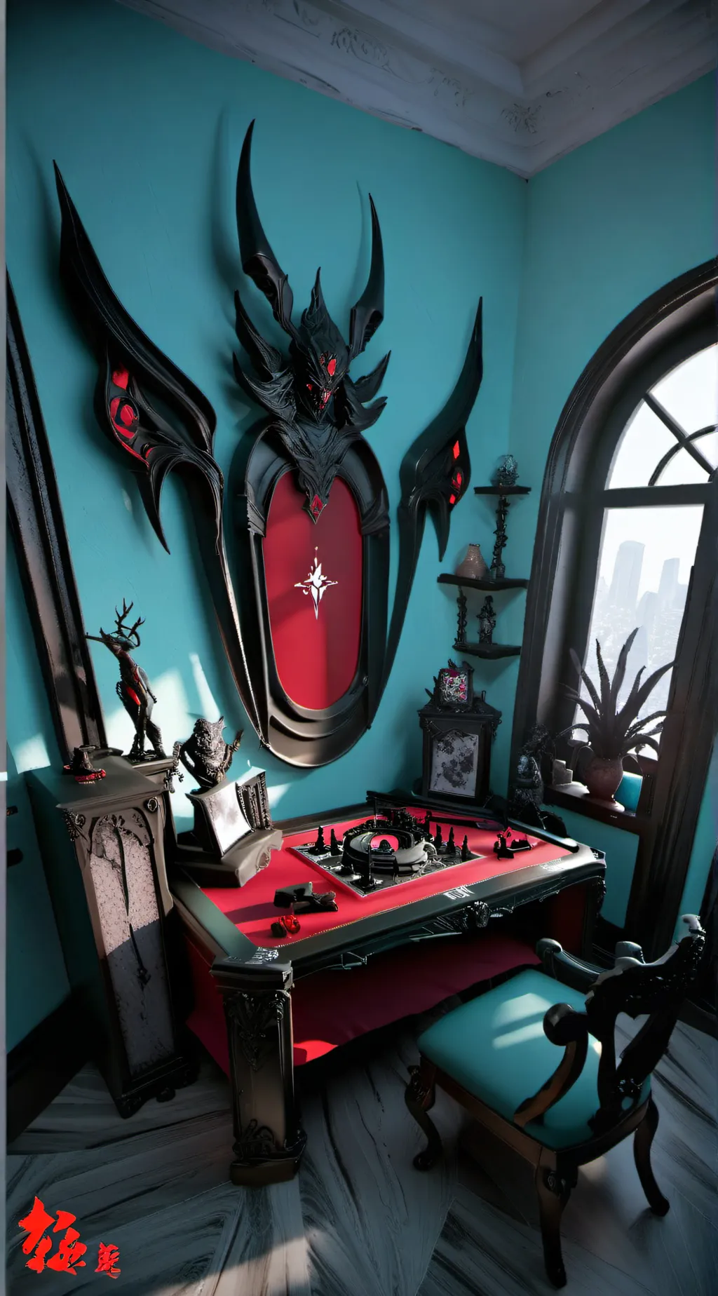 ai character: radioapple  background