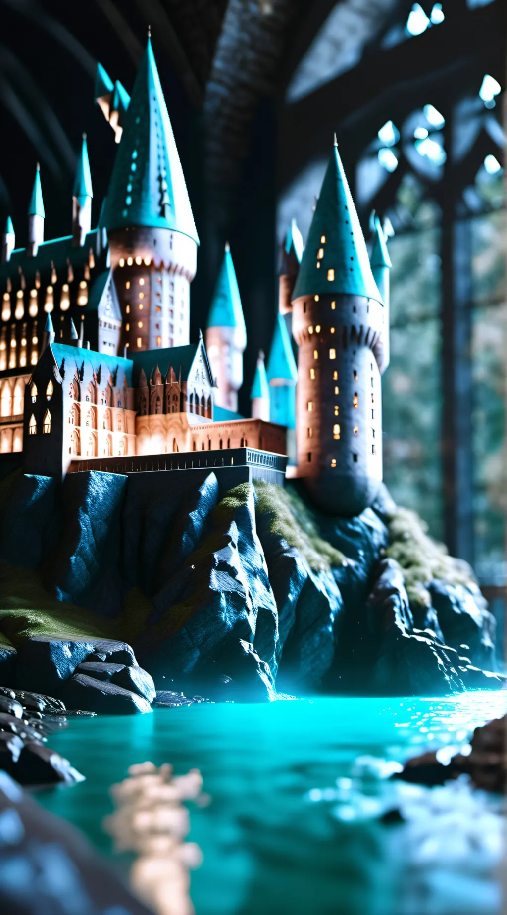 ai character: Hogwarts  background