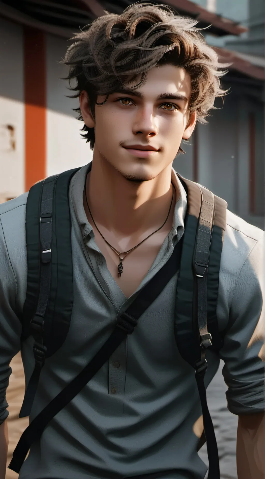 ai character: Leon background