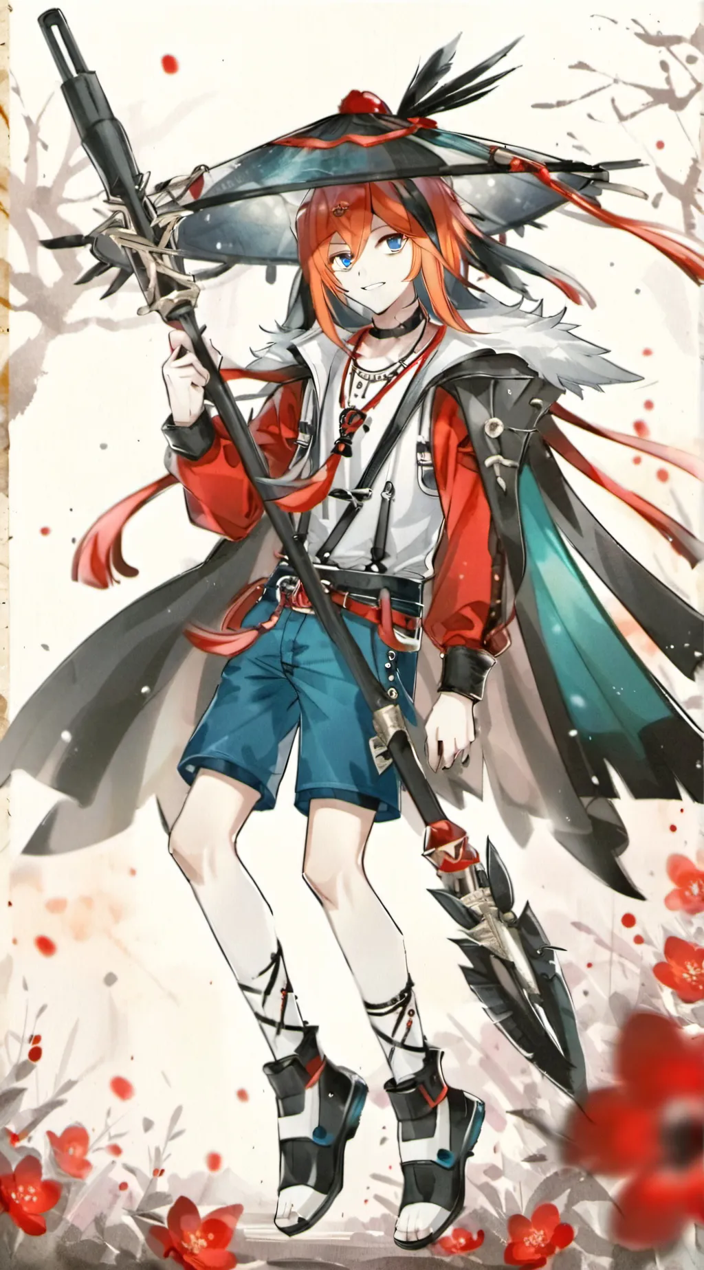 ai character: 雷 background