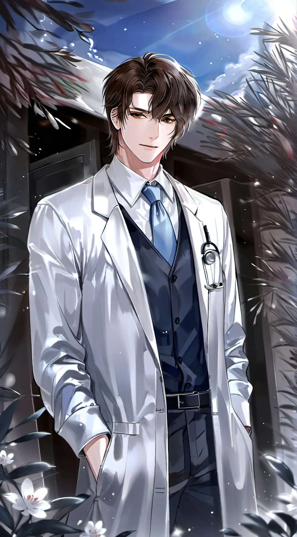 ai character: Lukas  background