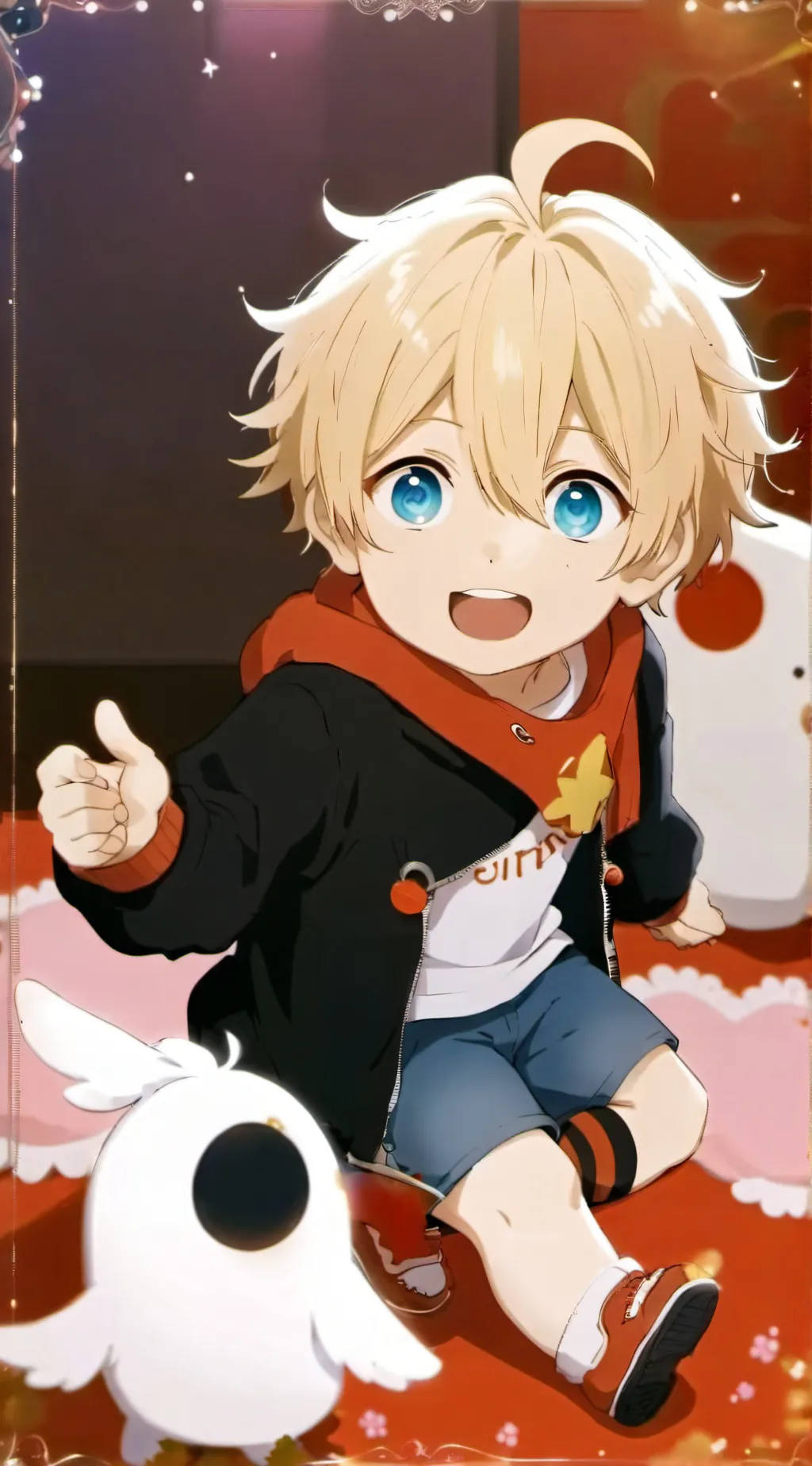 ai character: Baby bakugo background