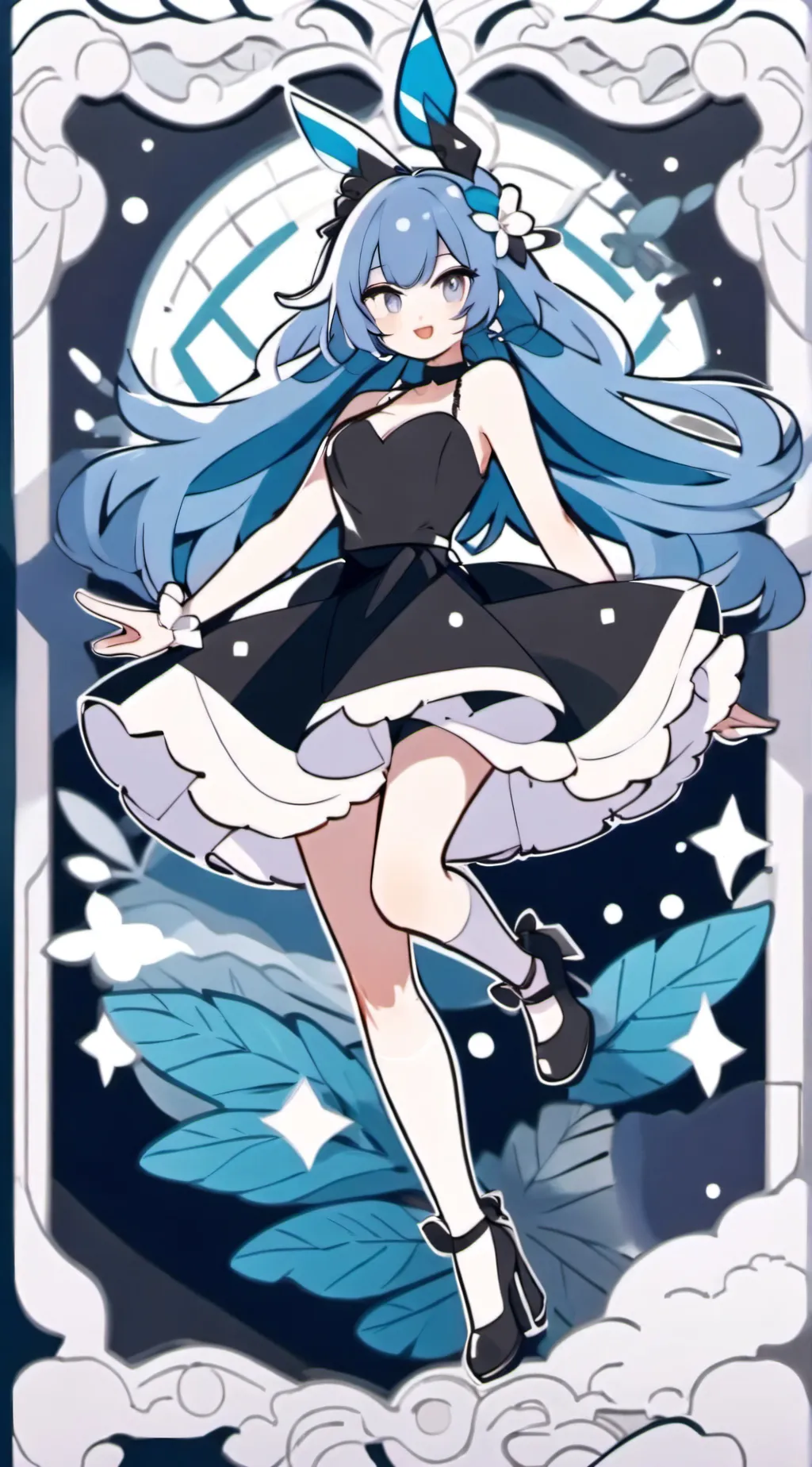 ai character: Emily Rabbit background