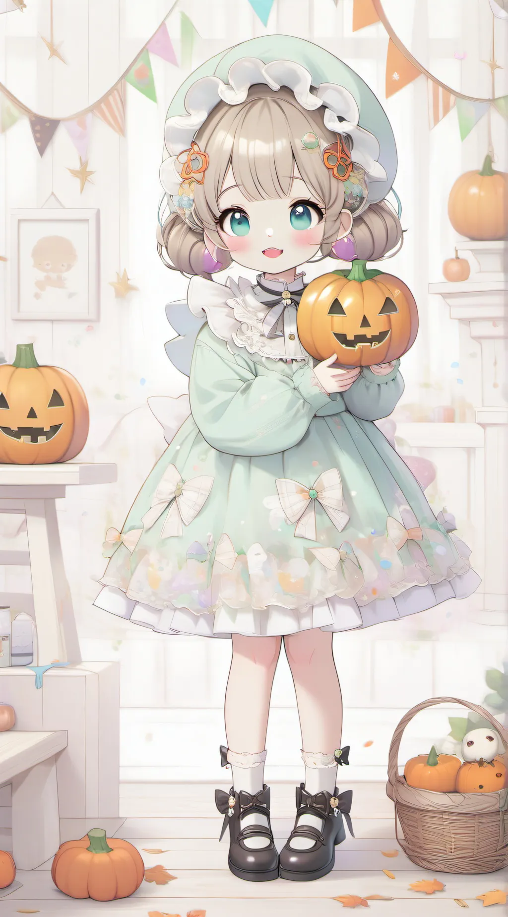 ai character: October  background