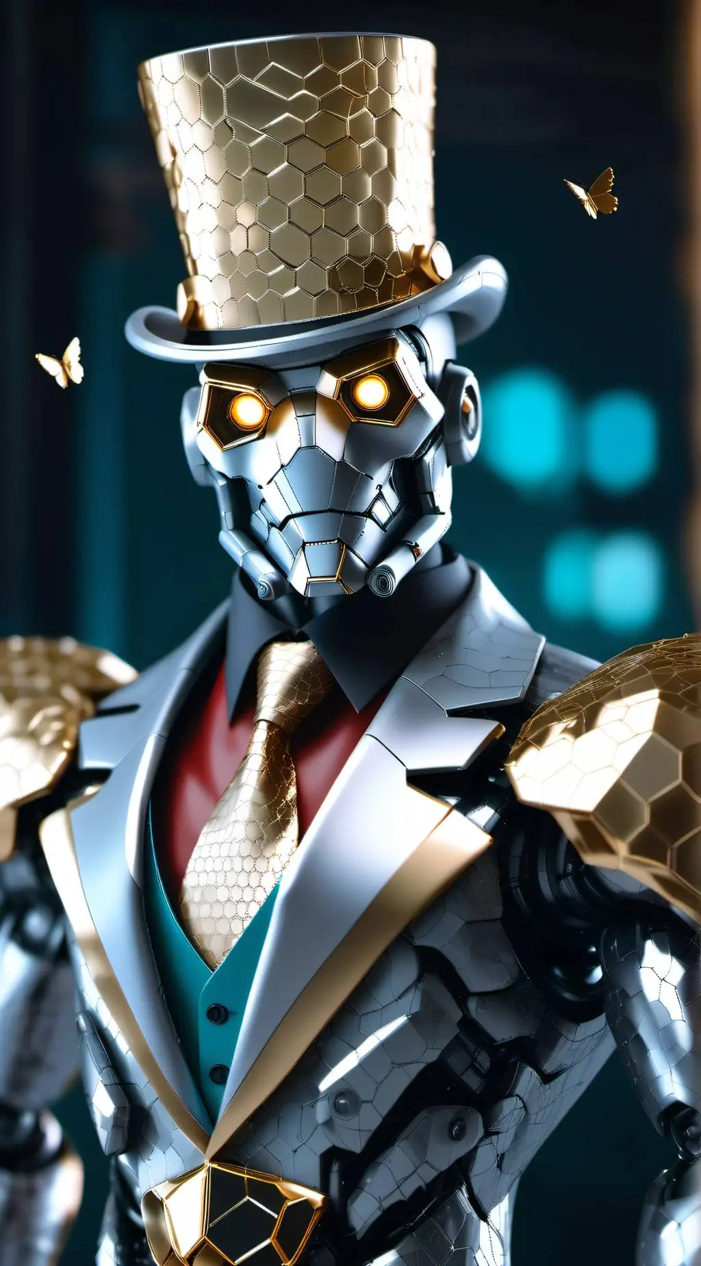 ai character: Mechamato robots background