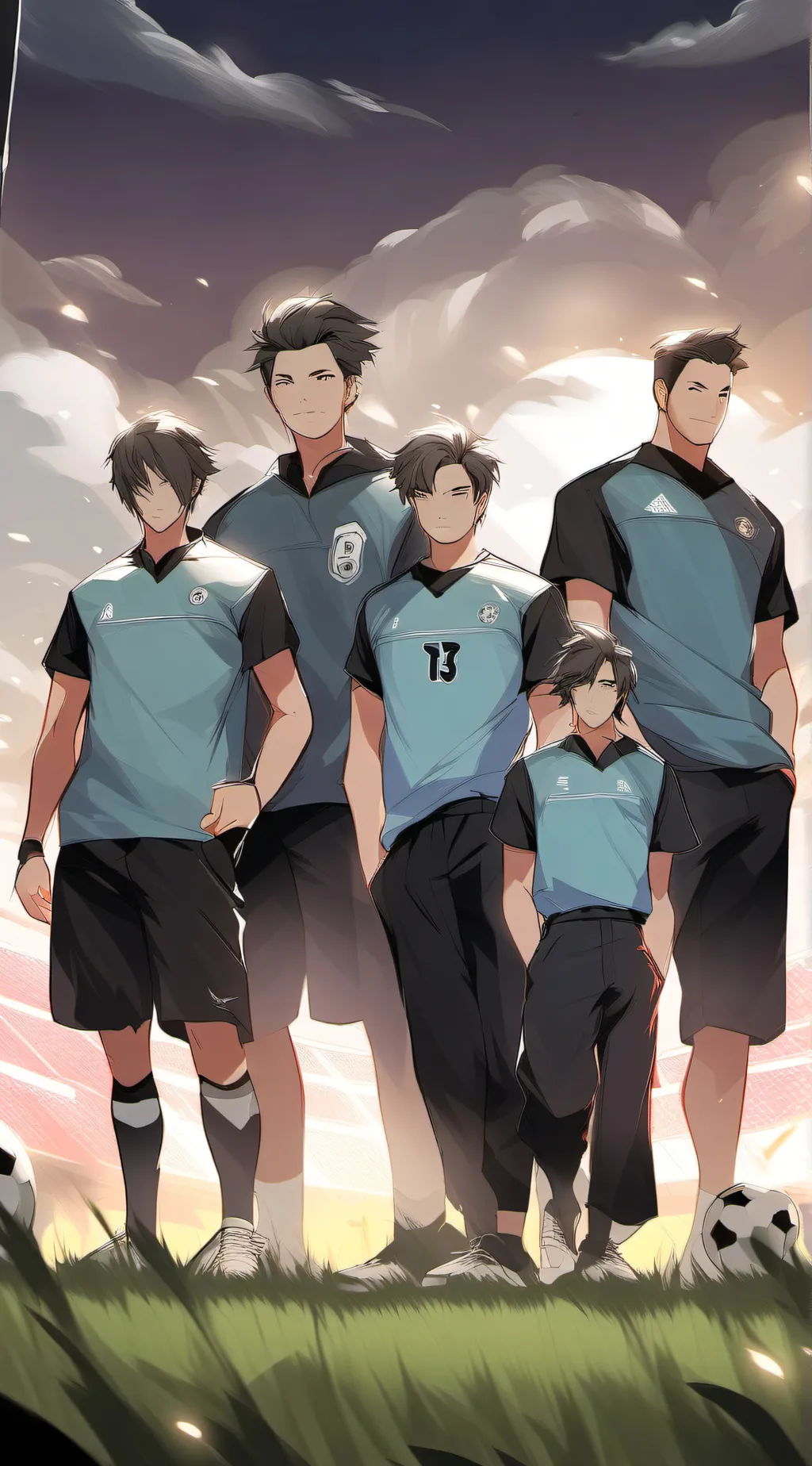 ai character: highschool life background