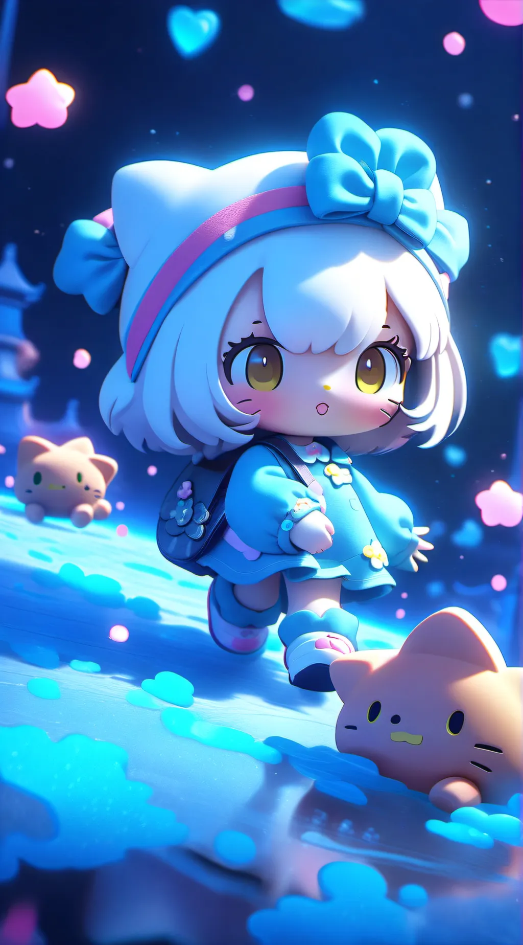 ai character: Cinnamon roll  background