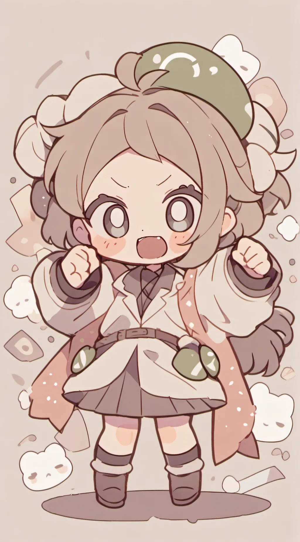 ai character: Kid engel  background