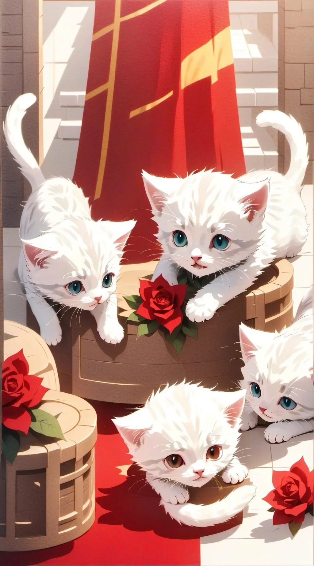 ai character: The Snow Kittens background