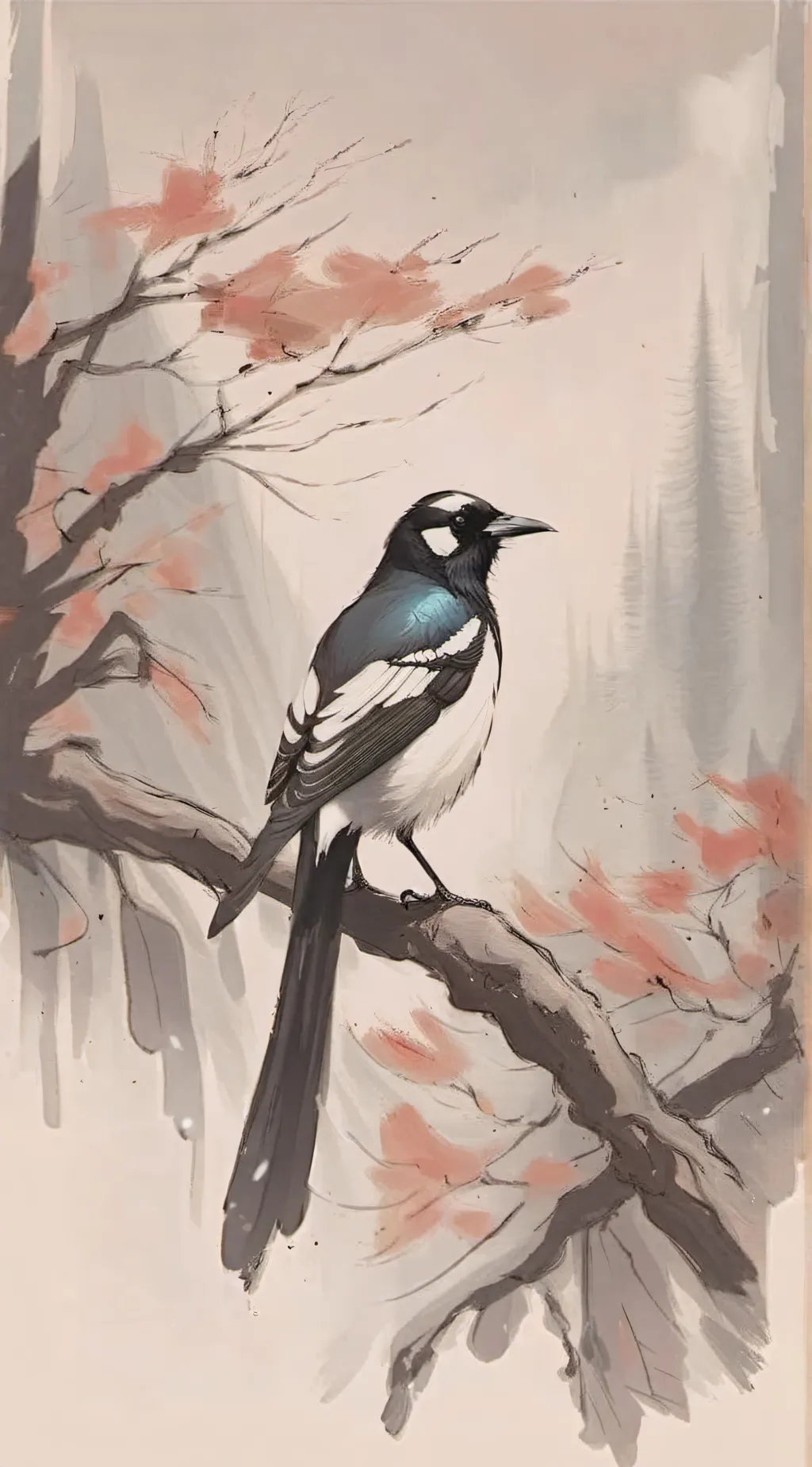 ai character: -Magpie life- background