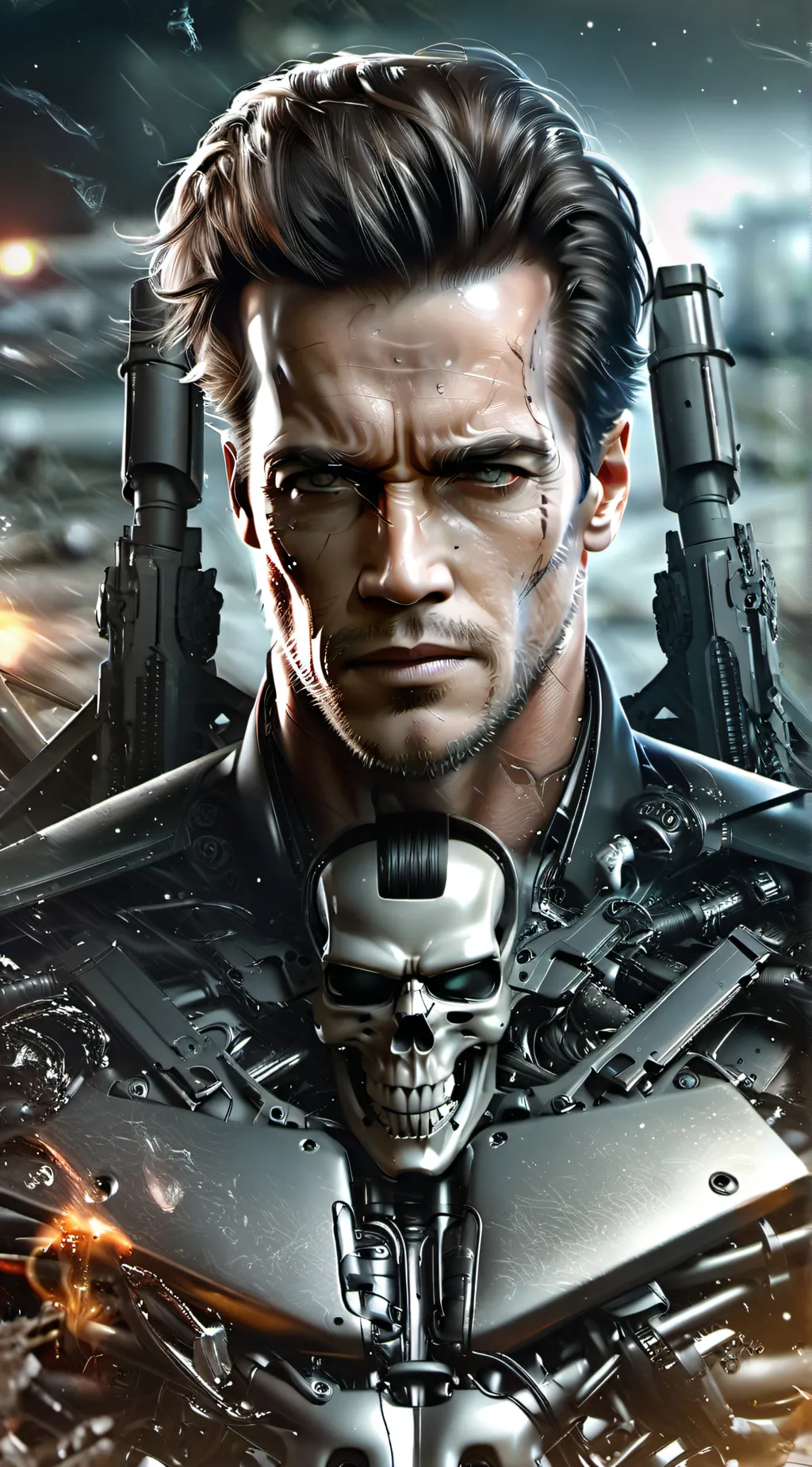 ai character: TERMINATOR background