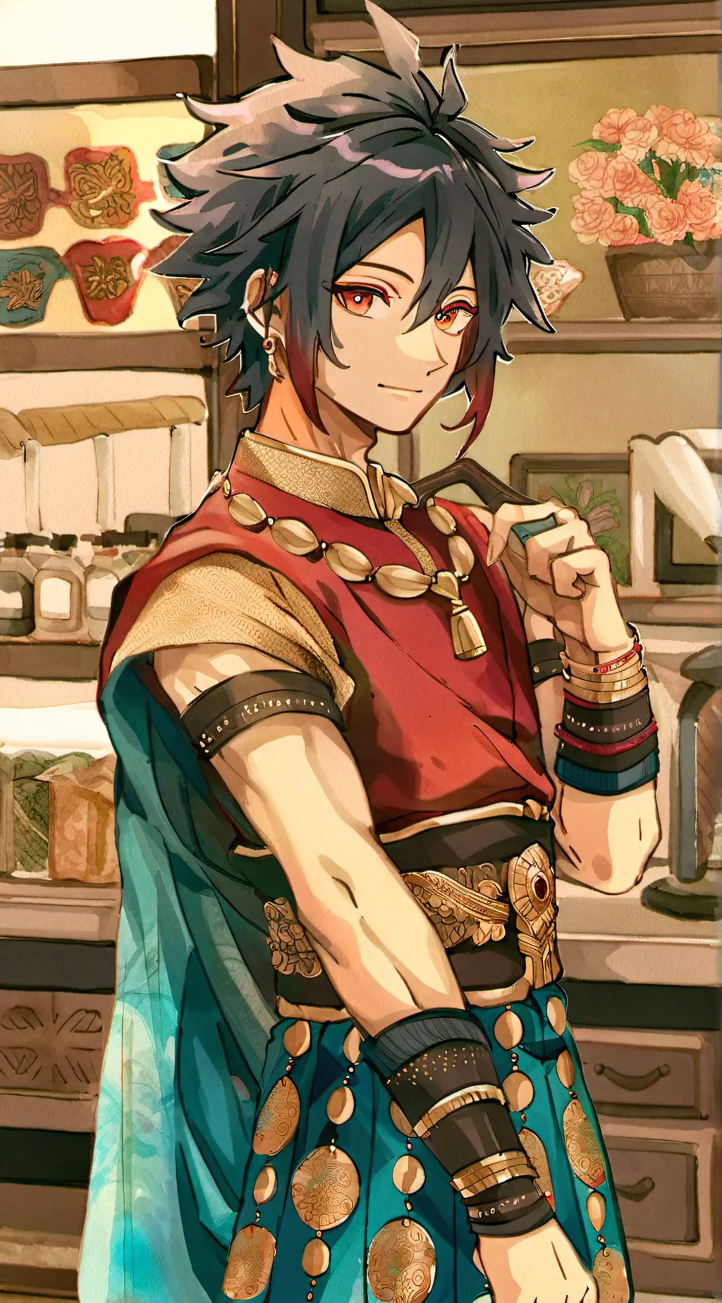 ai character: BOYS MHA background