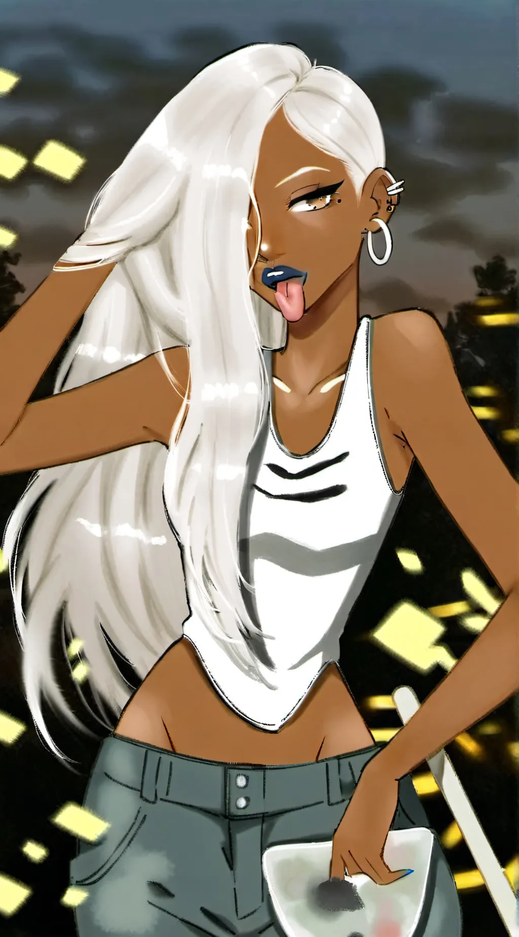 ai character: Ellie  background