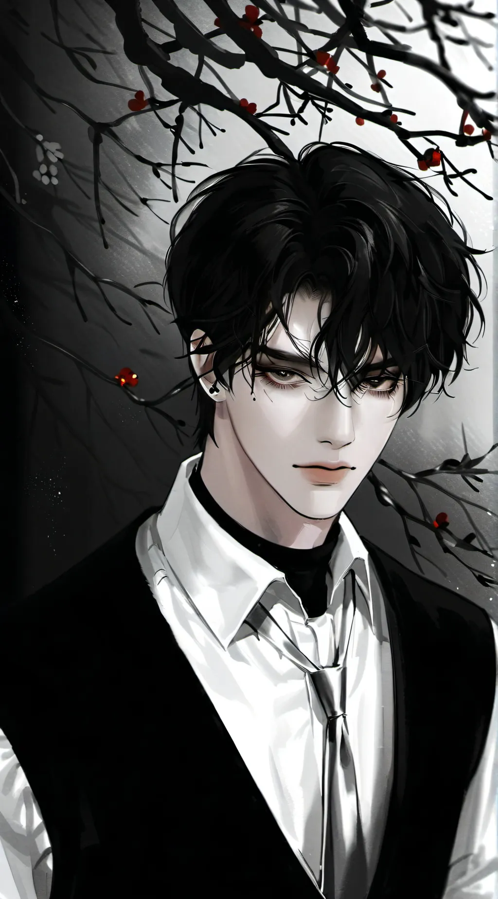 ai character: Adrian  background