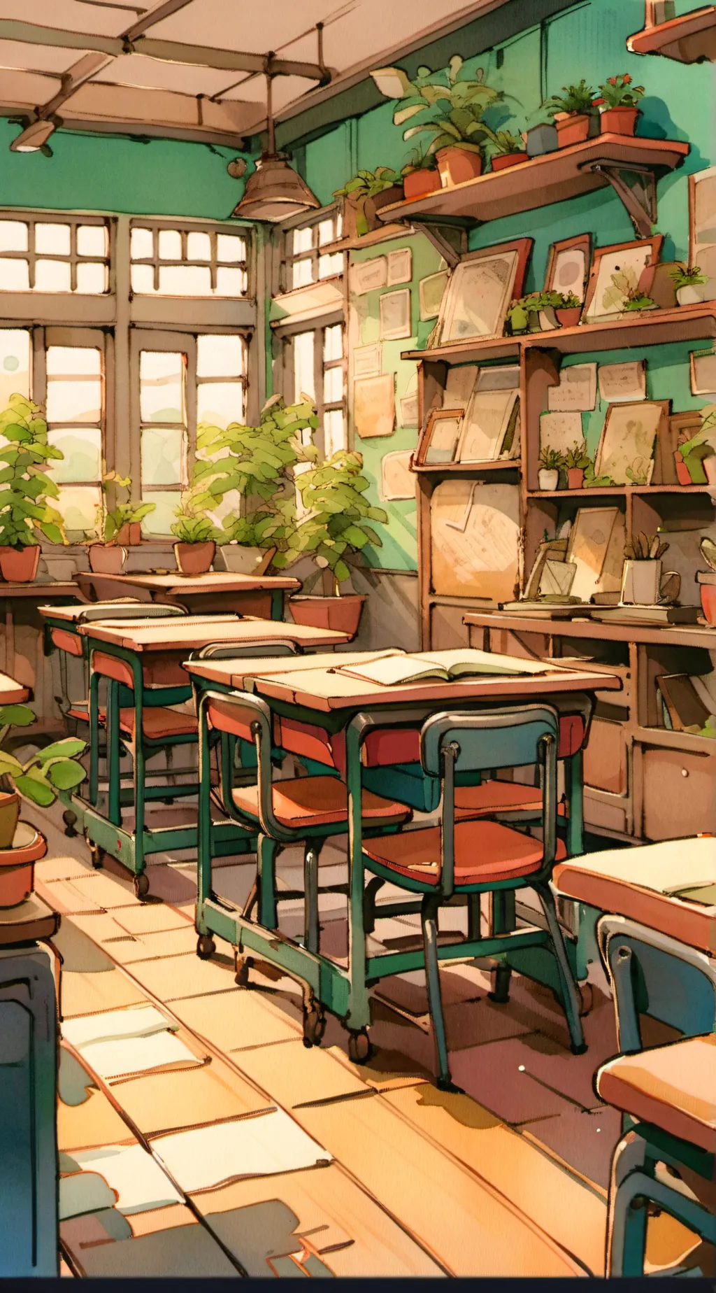 ai character: TDI high school  background