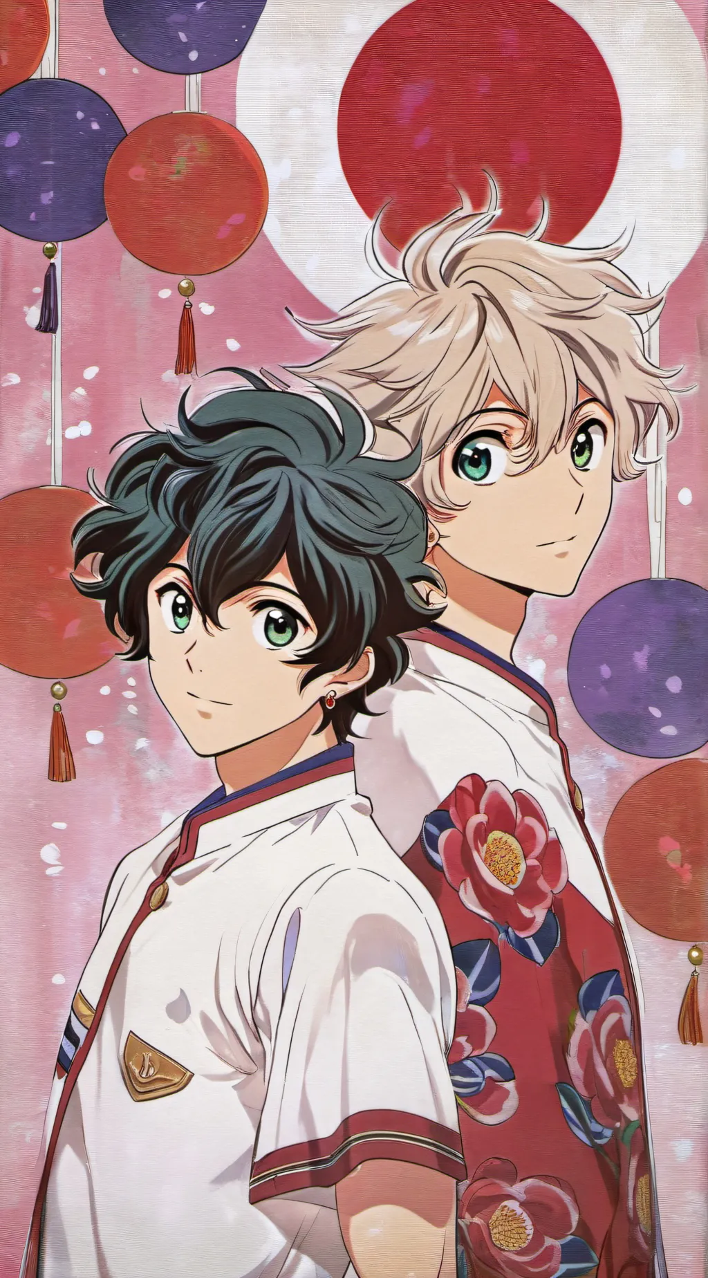 ai character: BakuDeku background