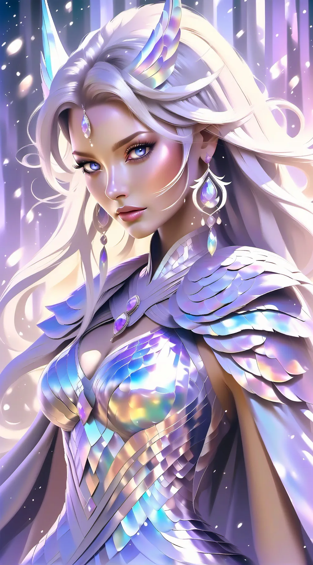 ai character: rose background