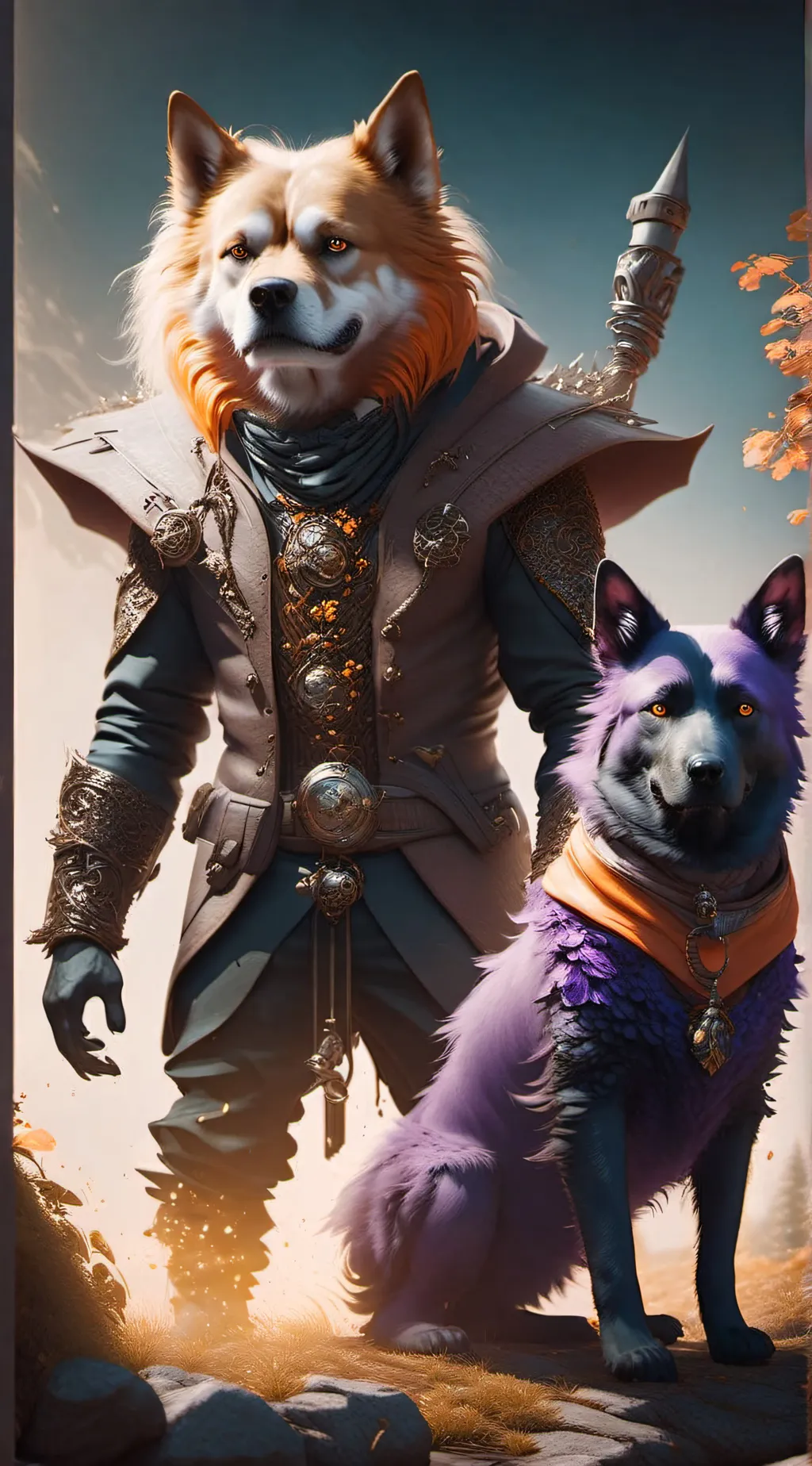 ai character: Catnap and Dogday  background