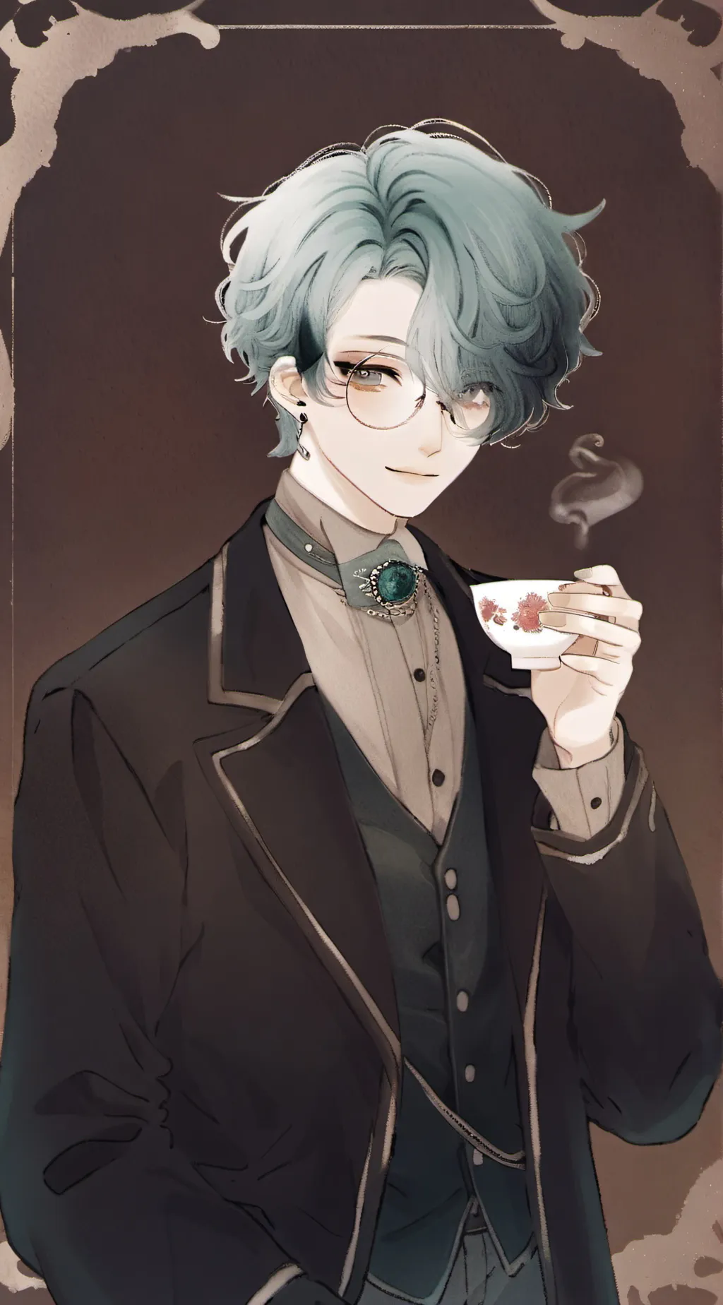 ai character: Lewis 🌹 background