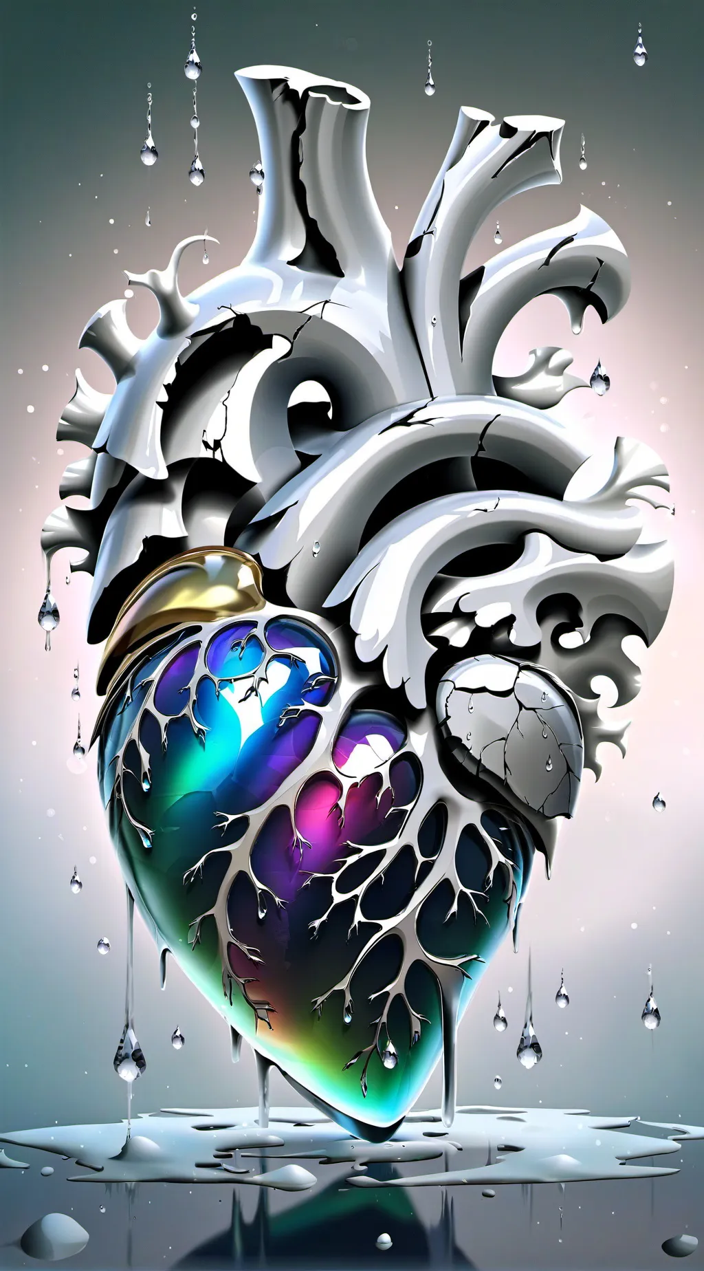 ai character: A Broken Heart  background