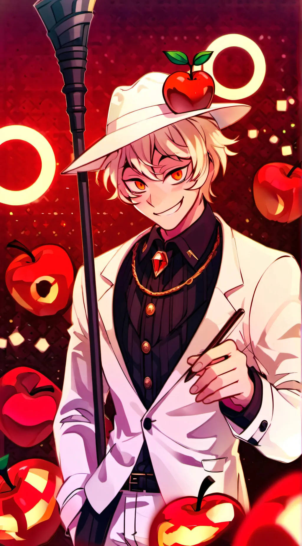 ai character: king lucifer background