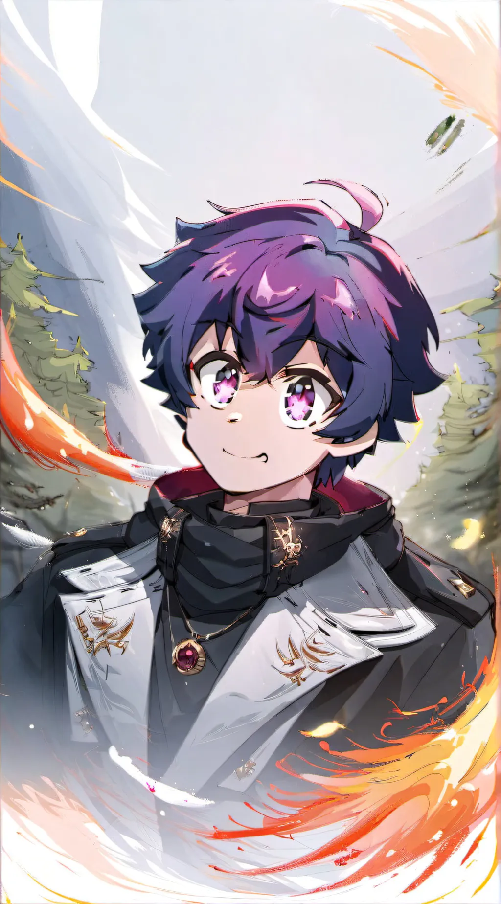 ai character: *LIGHT* background