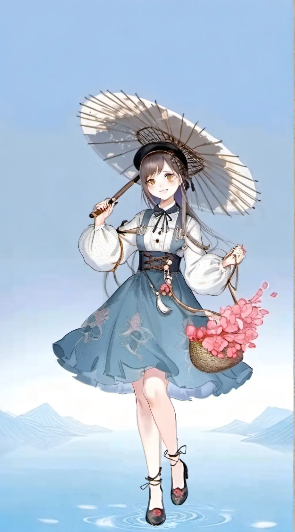 ai character: sky background