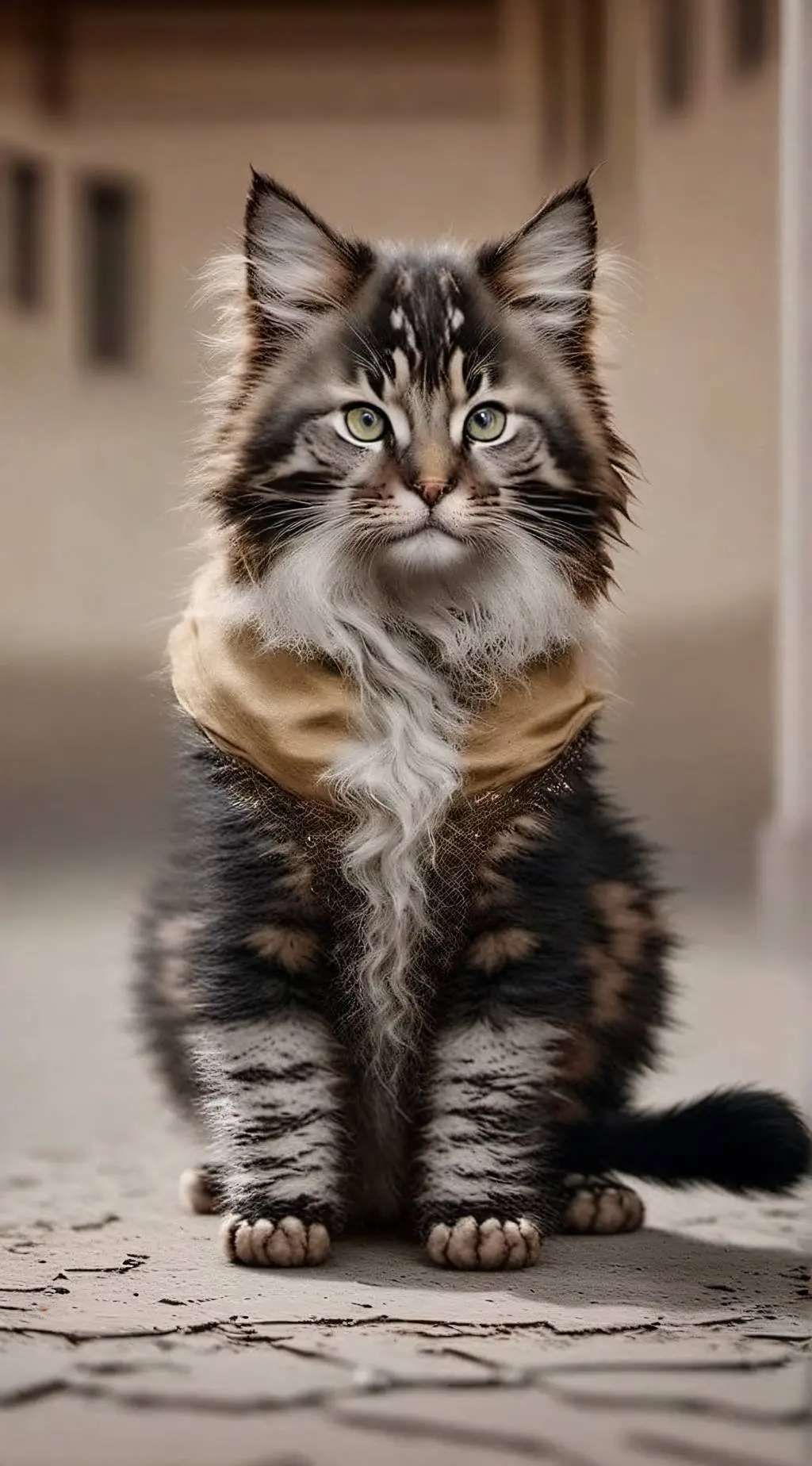 ai character: Cat background