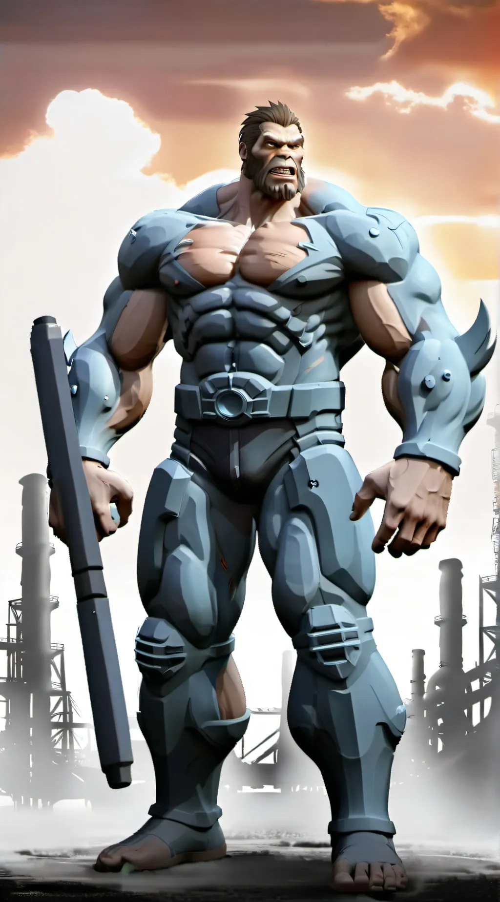 ai character: king kong background