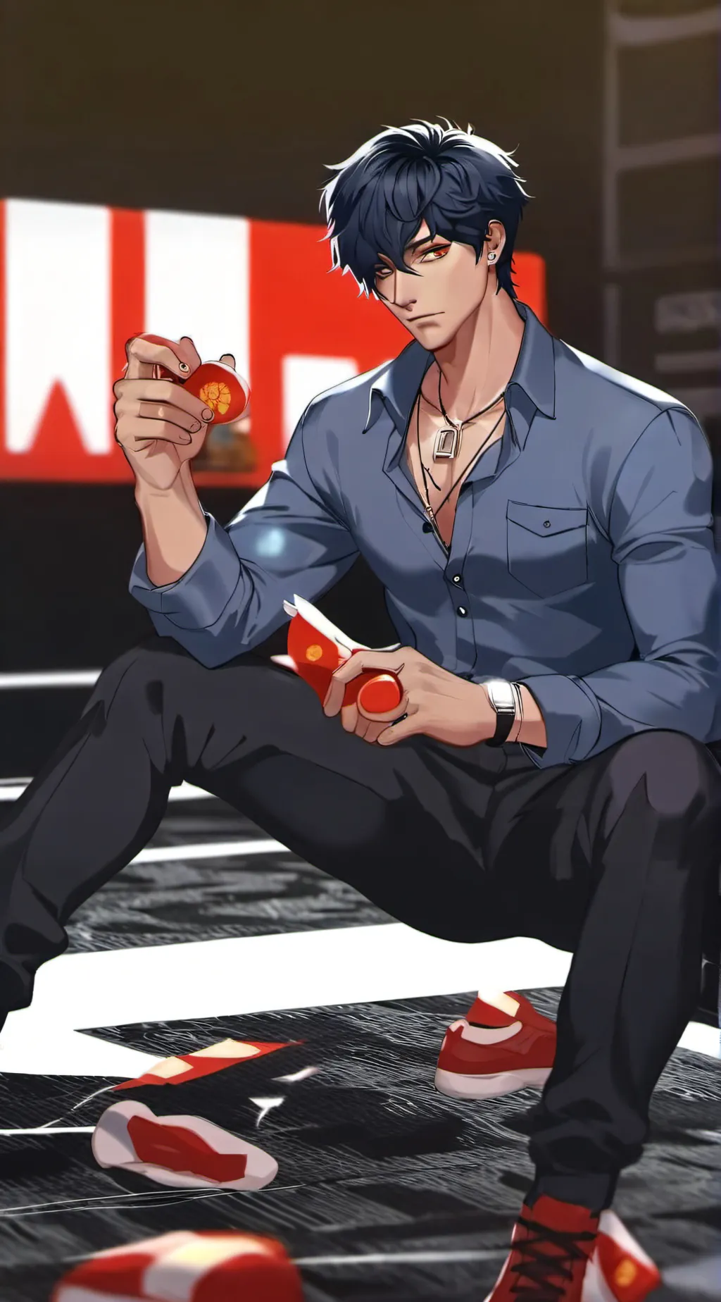 ai character: levi background