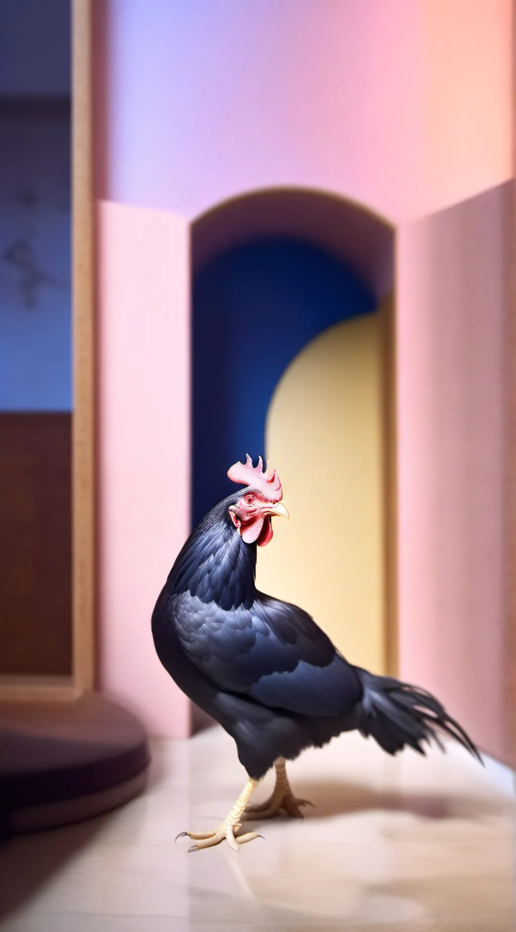 ai character: Chicken  background