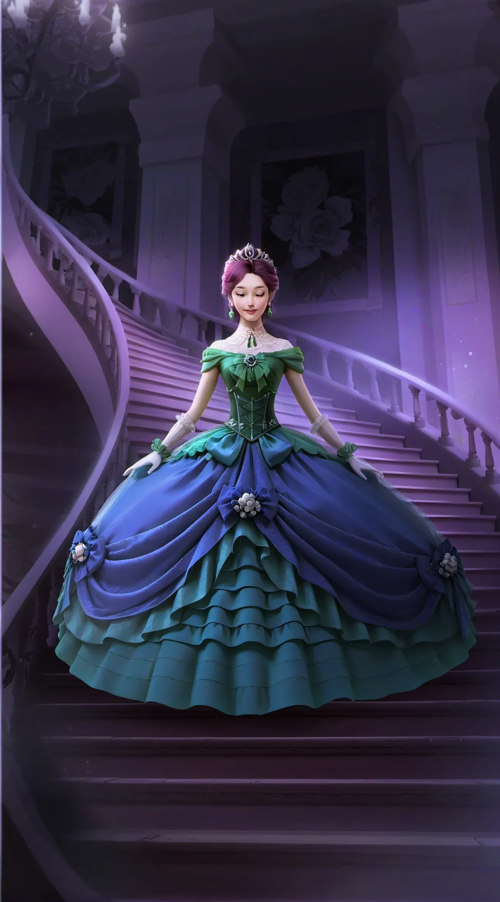 ai character: Sarah from just da background