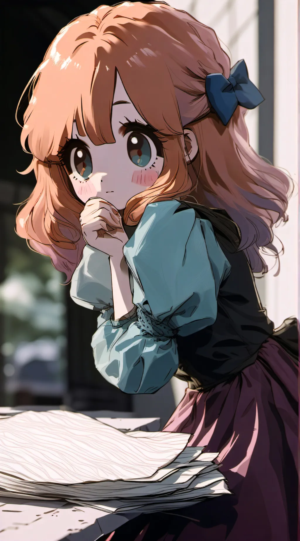 ai character: Elizebith Afton background