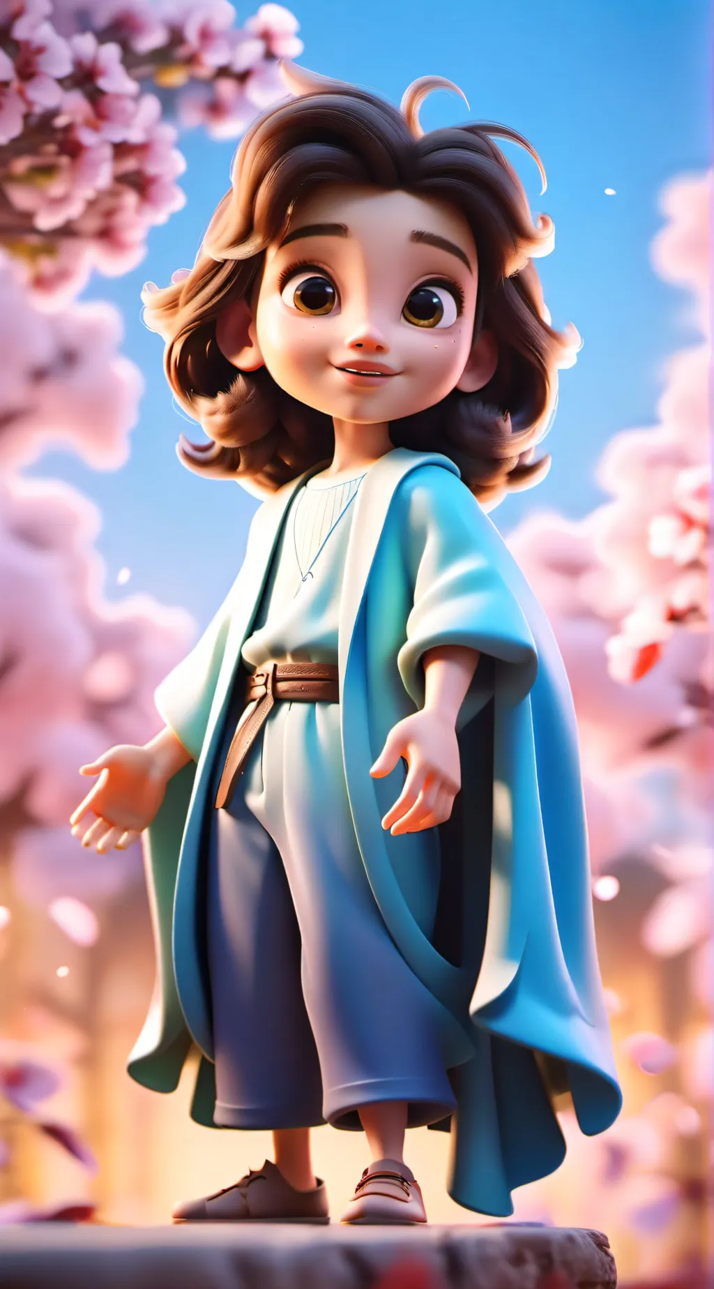 ai character: Jesus background