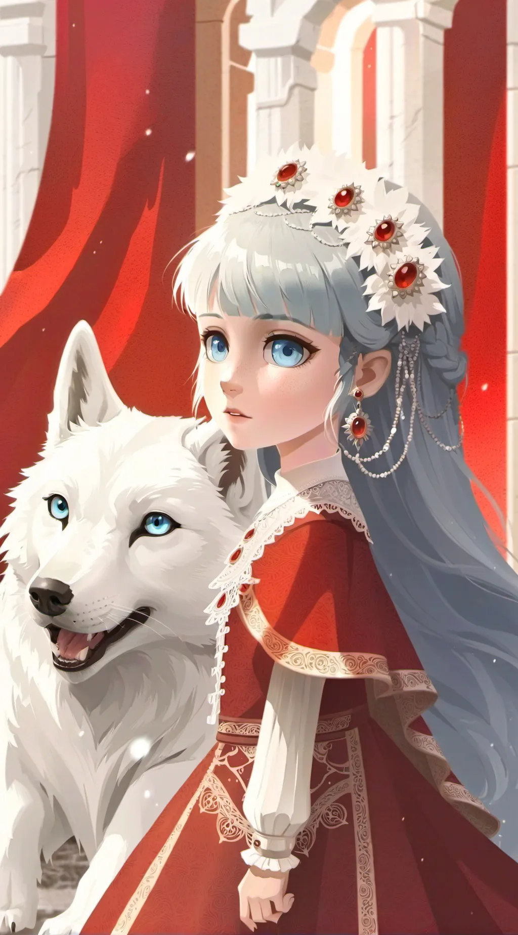 ai character: princess Bluey background