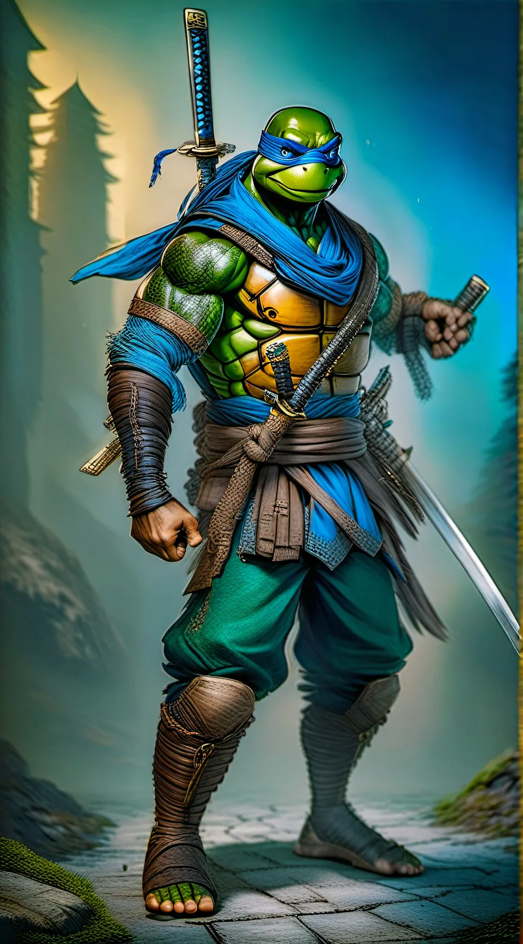 ai character: TMNT background
