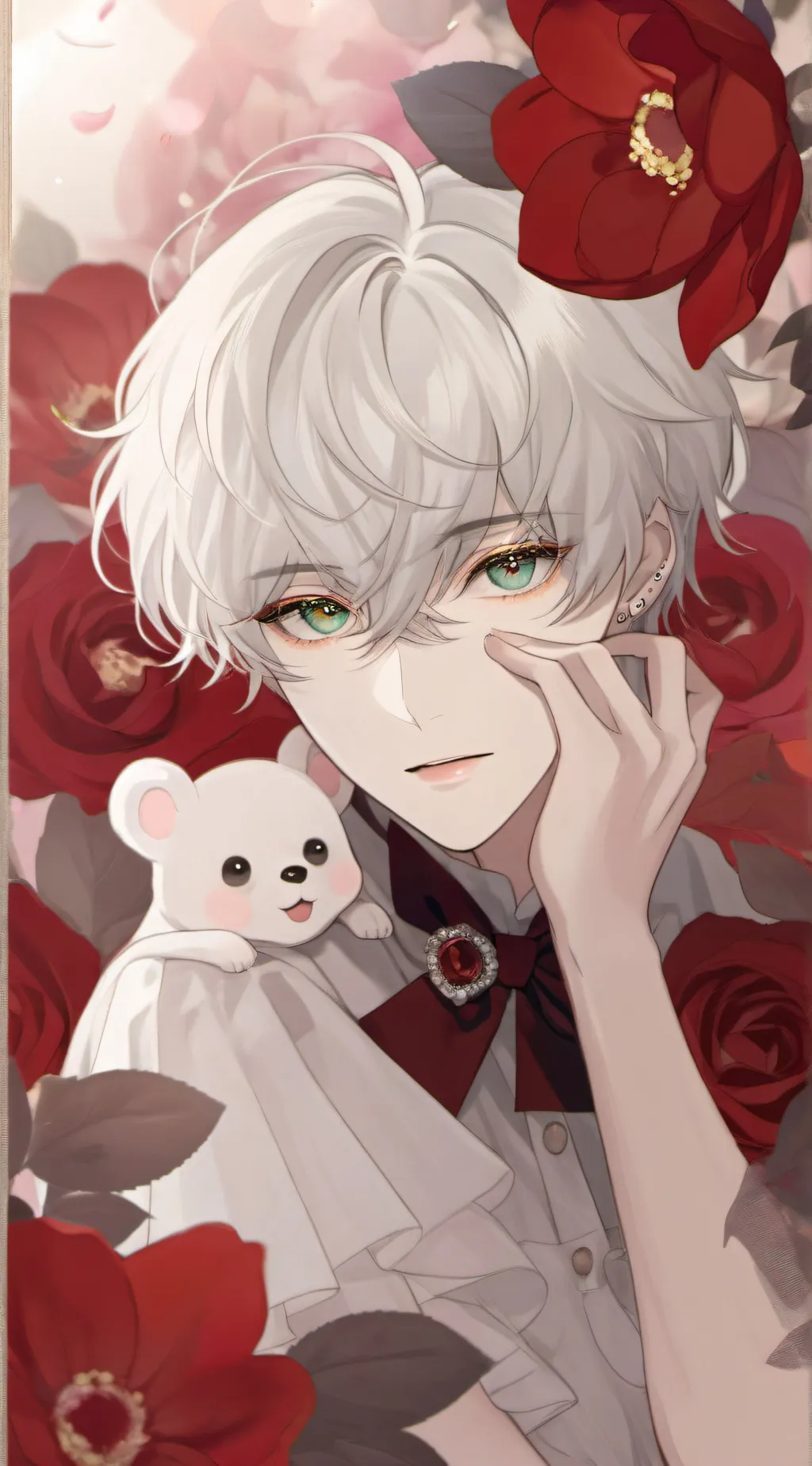 ai character: Sky  background